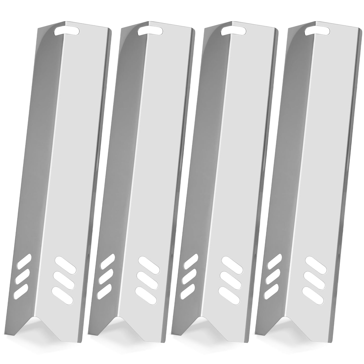 BBQ Heat Shields Grill Heat Plates Heat Tents Barbecue Burners Grill Burner Cover for Dynaglo DGF510SBP, DGF510SSP,Backyard GBC1460W GBC1461W,Phoenix, Montana,Uniflame Grill,Stainless Steel 6 Pack