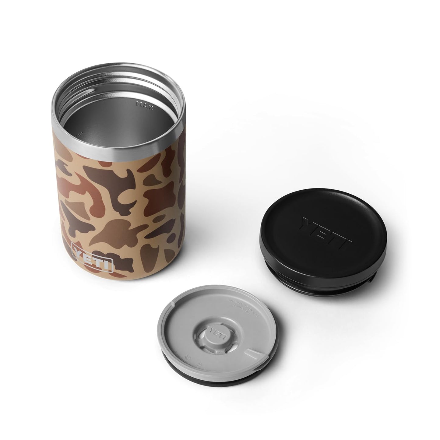 YETI Rambler 16 oz Food Jar, Vacuum Insulated, Stainless Steel, With Airtight Lid, Wetlands Camo