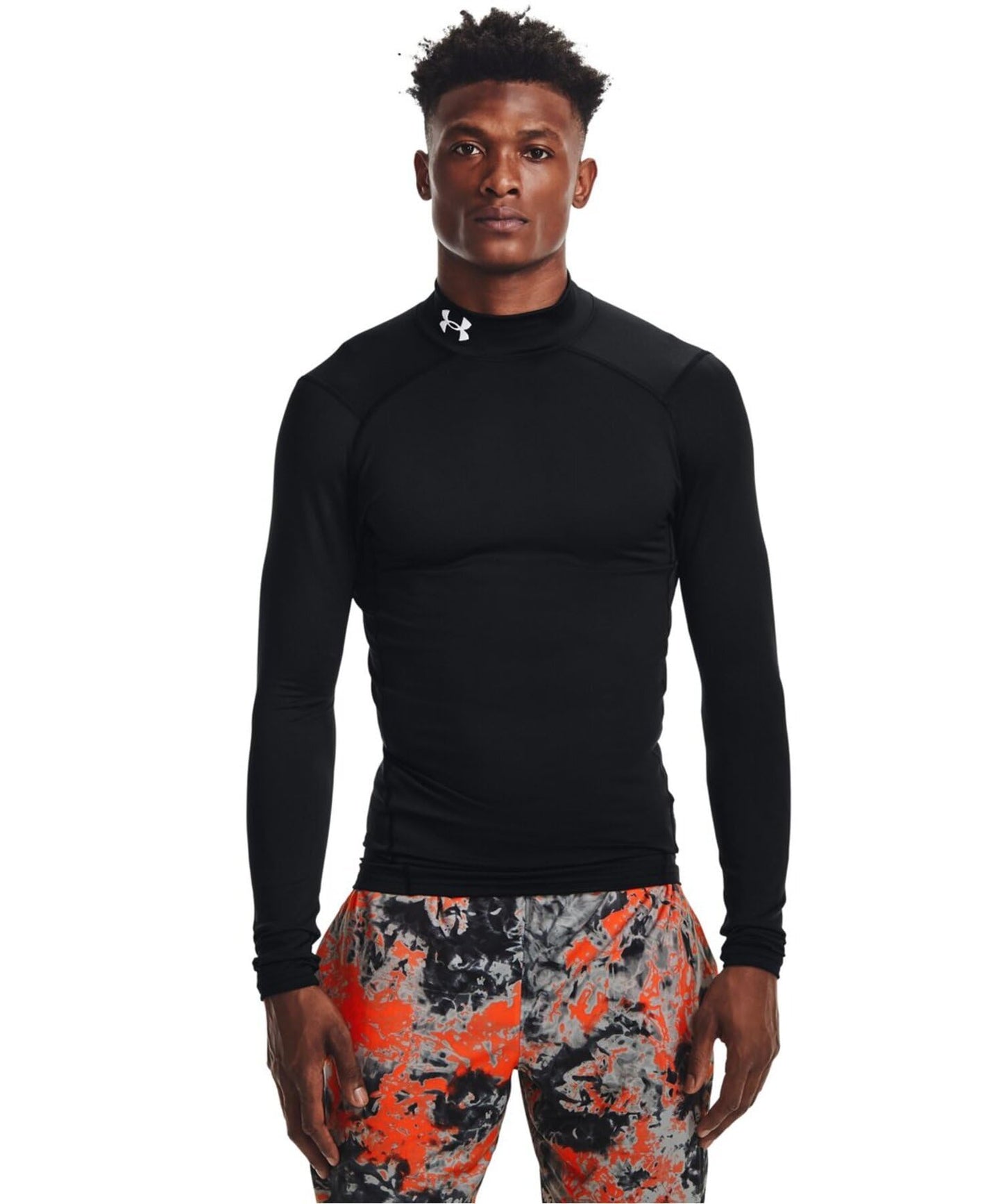 UA CG Armour Comp Mock Black/White