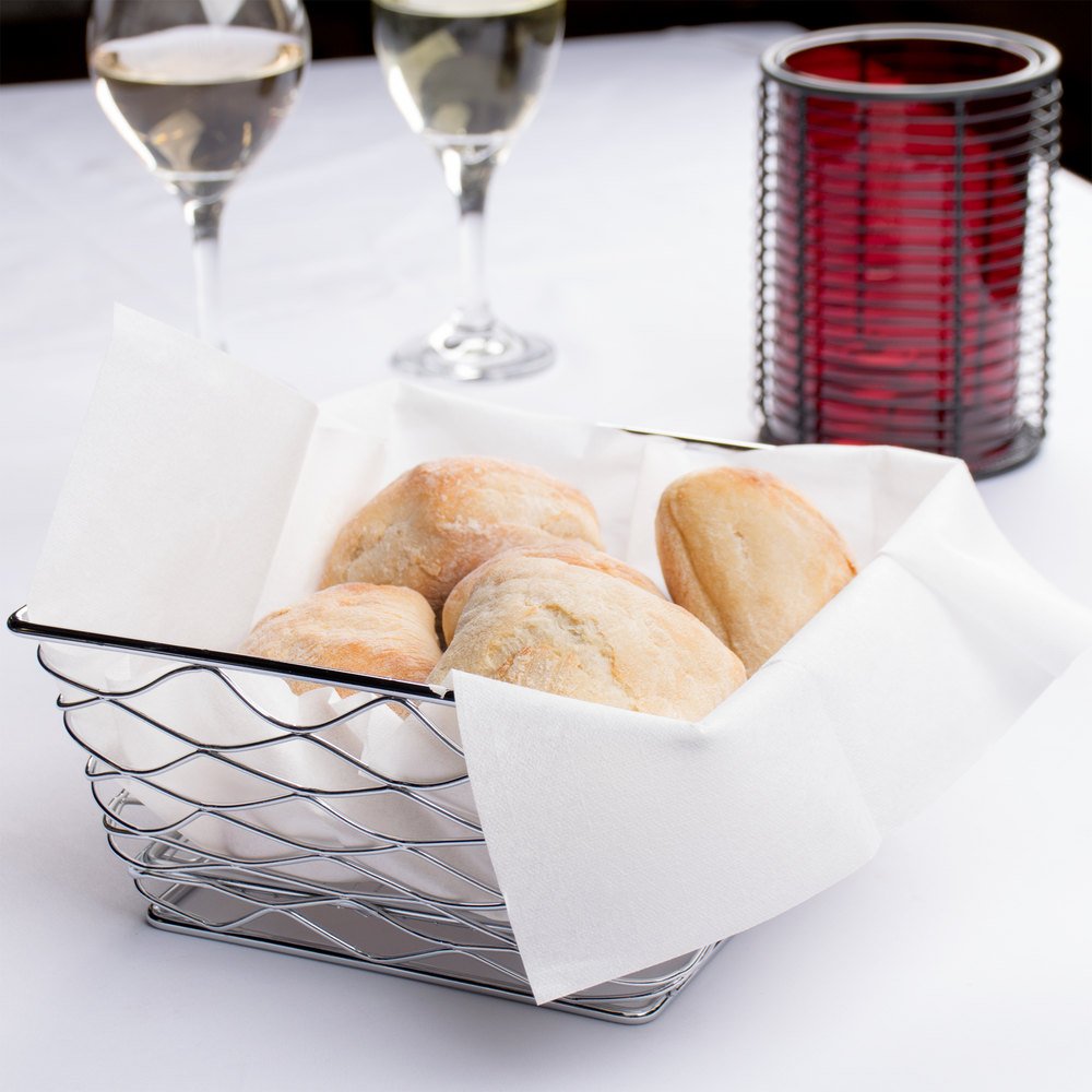 300-Pack BloominGoods Disposable Bathroom Napkins | Single-Use Classic Lite Linen-Feel Guest Towels, Made in USA | Cloth-Like Hand Towels, White, 12" x 17"