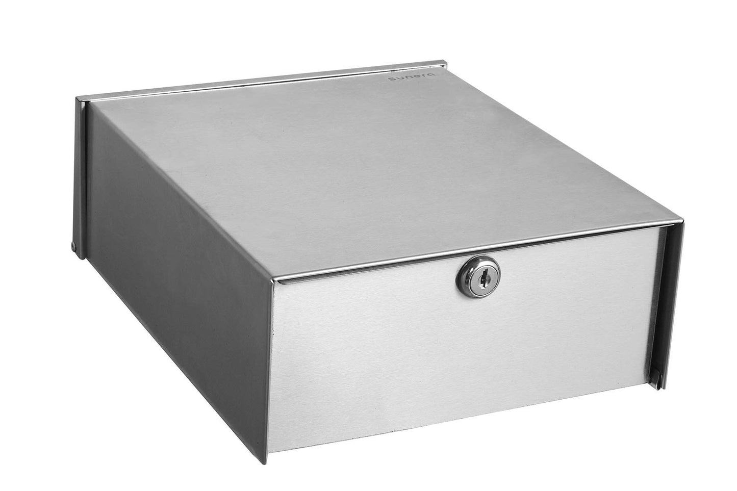 Sunera Sanitary Napkin Disposal Receptacle, 304 Stainless Steel Wall-Mounted Feminine Hygiene Waste Bin for Restroom, Bottom Lock Opening Design