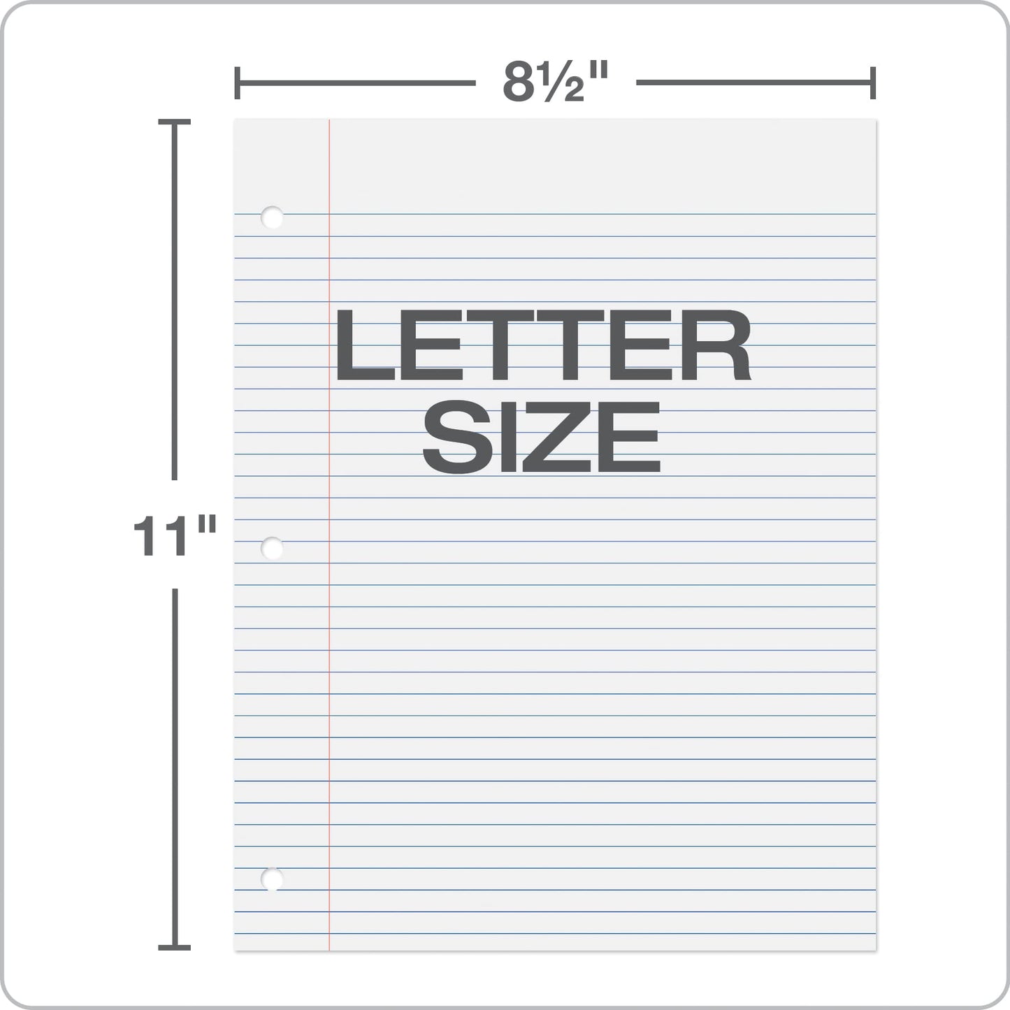 Oxford Loose Leaf Paper, 2000 Sheets, College Rule Filler Notebook Paper, 8-1/2" x 11", 3-Hole Punched Fits 3-Ring Binders, 4 Packs of 500 (62331)