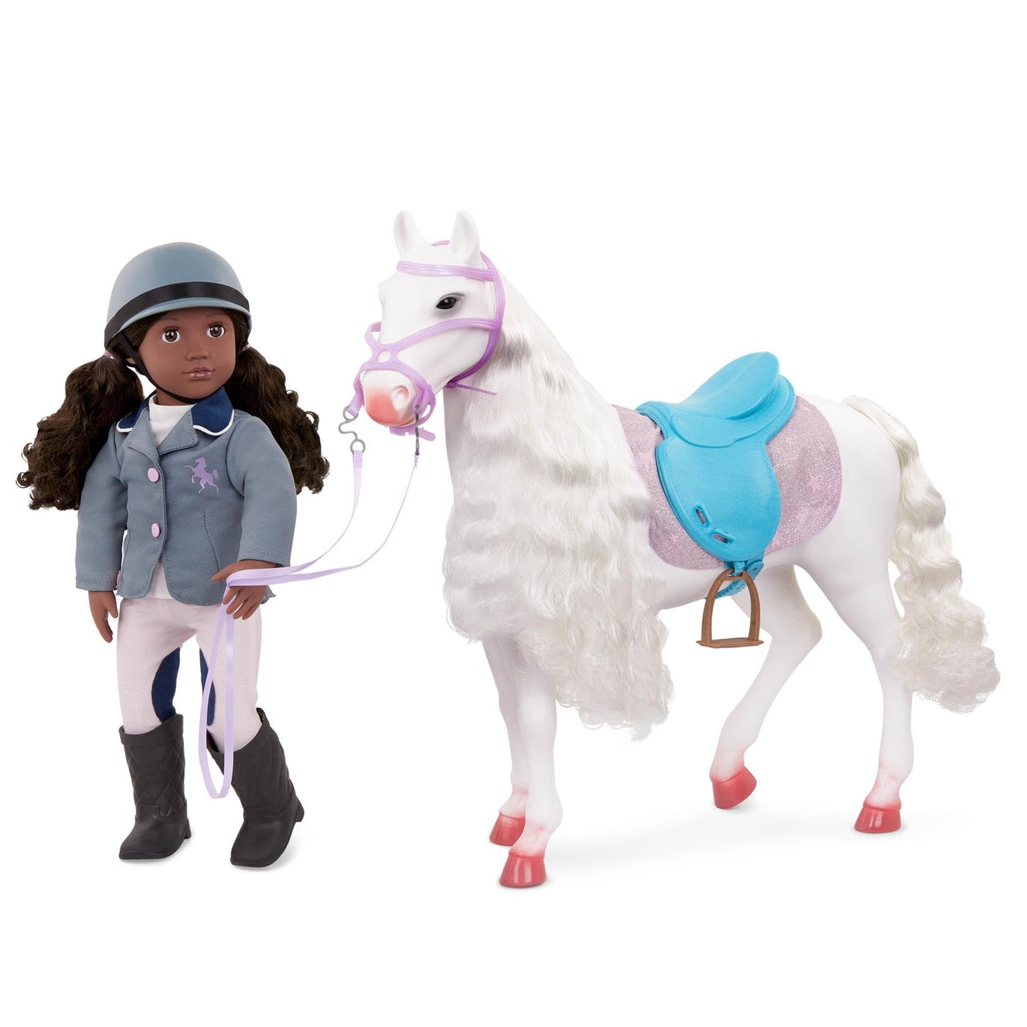 Our Generation – 20-Inch Toy Horse – Hair Styling Pieces – 18-Inch Doll Accessories – Pretend Play 3+ Years– Camarillo Hair Play Horse