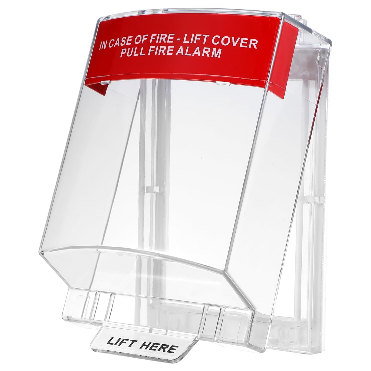 Homoyoyo Fire Alarm Cover Switch Protective Fire Alarm Pull Station Covers Pull Station Safety Switch Plastic Transparent for Fireproof Guard Easy Installation Dustproof and Waterproof for Home Use