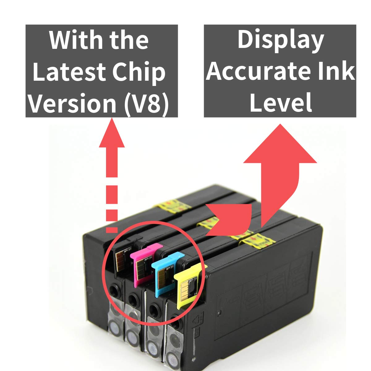 Compatible HP 950 951 Ink Cartridges Replacement for HP 950XL 951XL Ink Work with HP Officejet 8100 8600 8610 8620 8630 8640 8660 8615 8625 251DW 276DW (2BK/2C/2M/2Y)