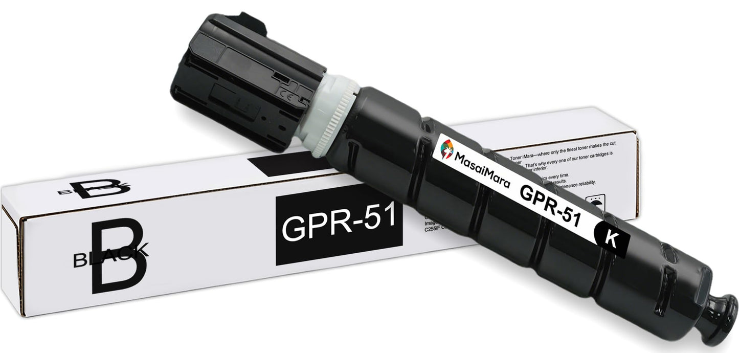 MasaiMara GPR-51 GPR51 8516B003AA High Capacity Compatible Toner Cartridges Replacement for Canon C250 C250iF C255iF C350 C350iF C350P C355iF Printer (Black, 1-Pack)