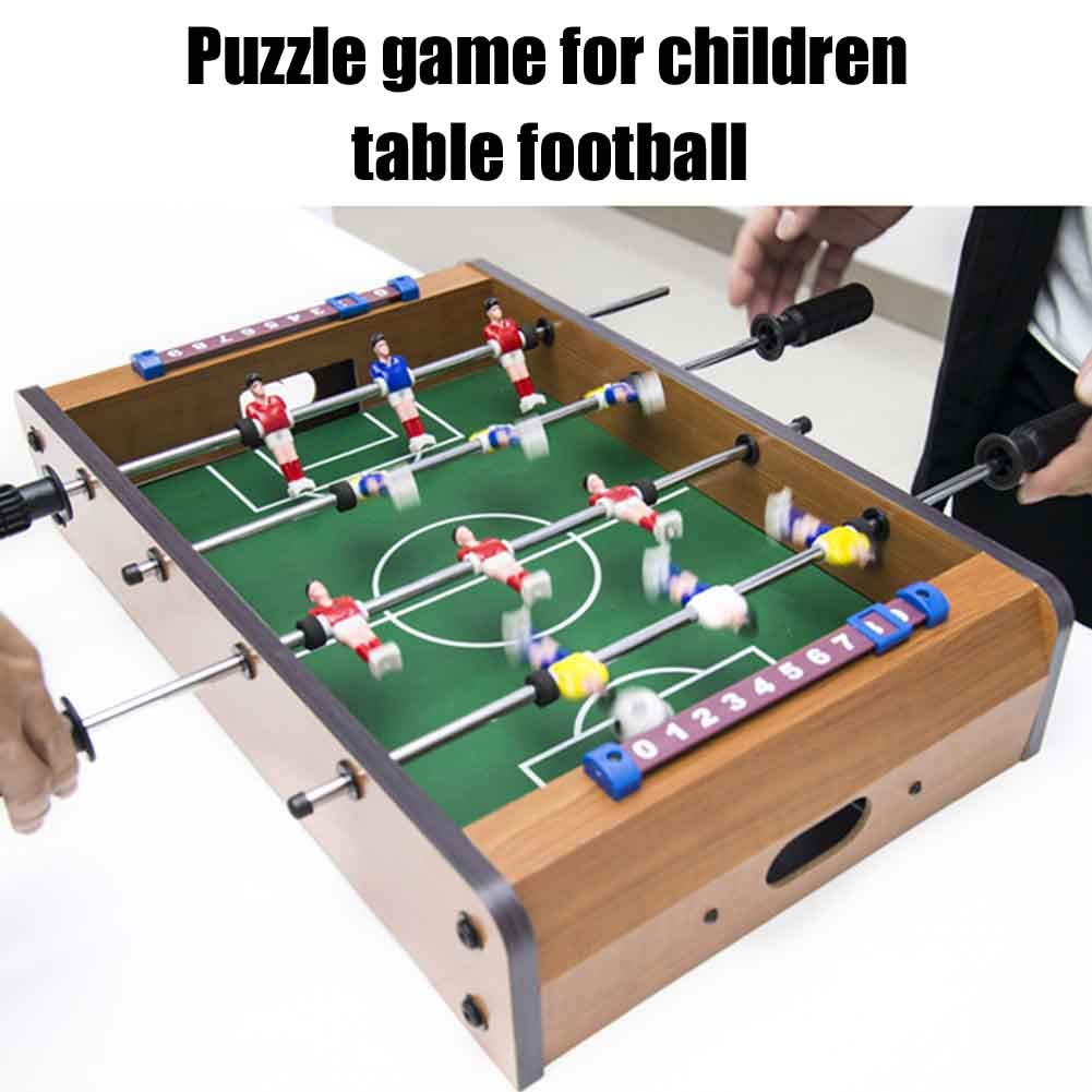 Saycker Table Foosball, Mini Football Table Soccer Tabletops Wood Football Table Top w/Footballs, Game Accessories for Adults Family Night Parties Entertainment