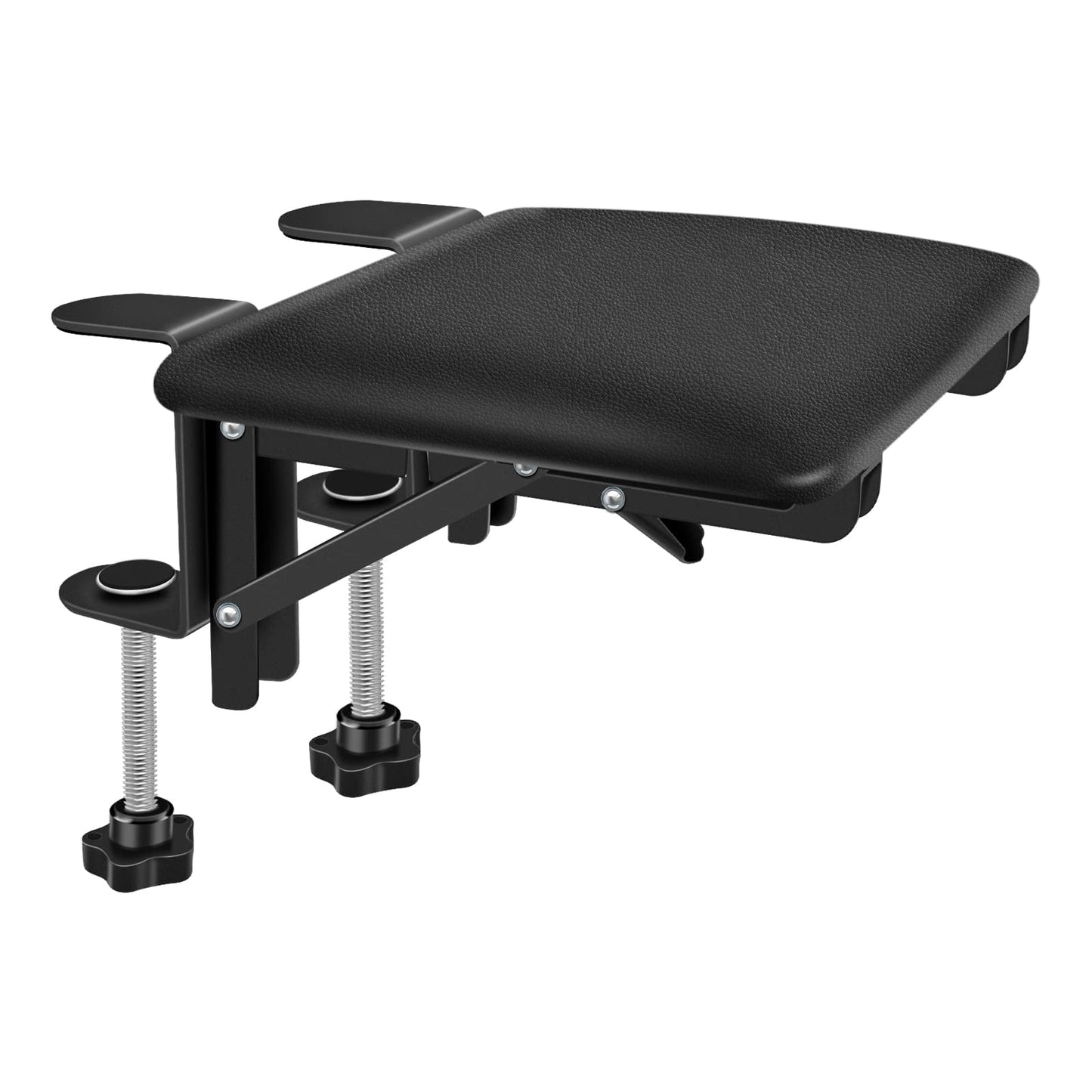 Giecy Desk Extender Adjustable Arm Rest for Computer Desk, Ergonomic Desk Extension Clamp On Table Extender Rotating Mouse Pad, Foldable Elbow Pad for Table Office Chair