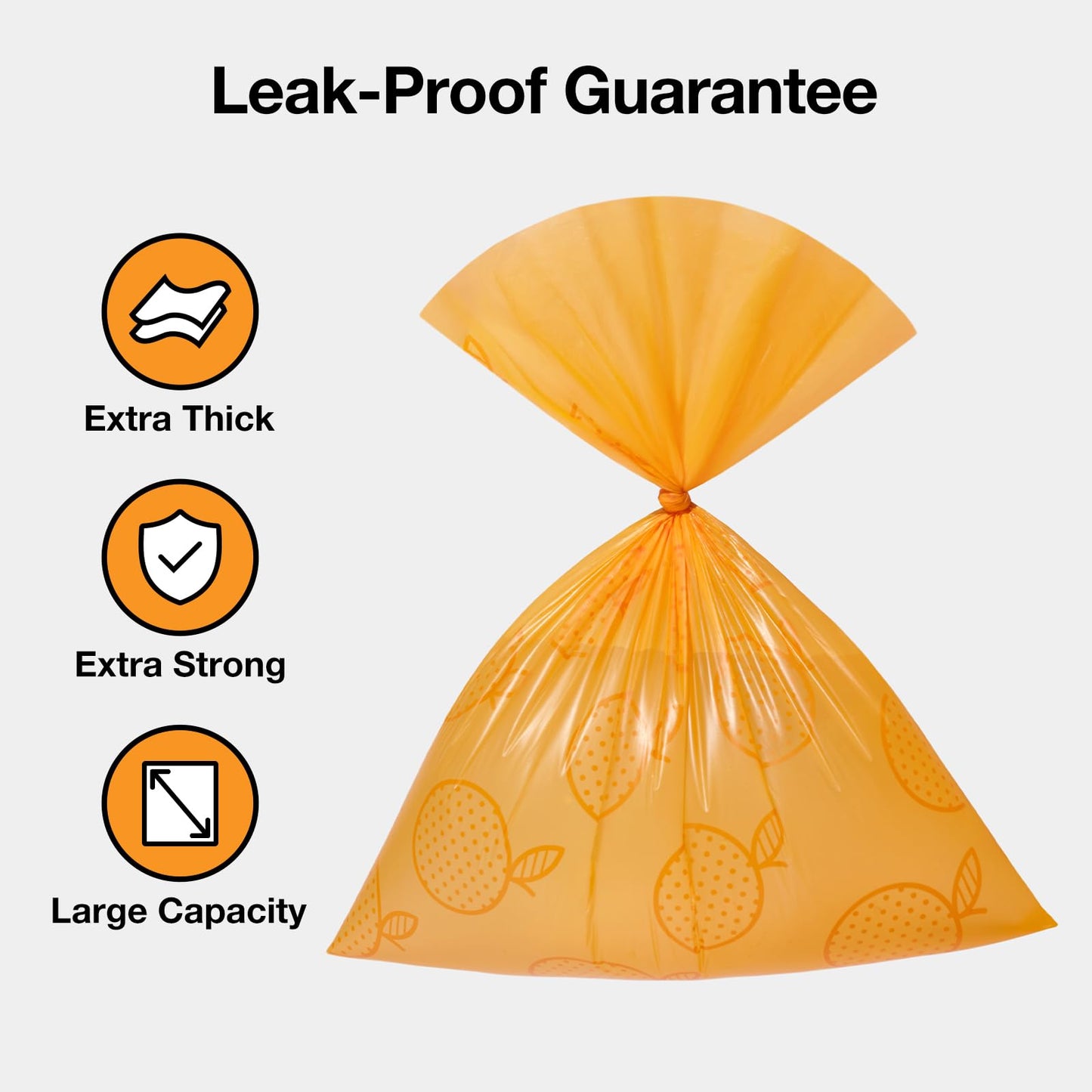 VETRESKA Citrus Scented Dog Poop Bags, Leak Proof, Extra Thick and Large Pet Waste Bags for Dogs Walking, Cat Litter, 540 Count Bags (36 Refill Rolls)
