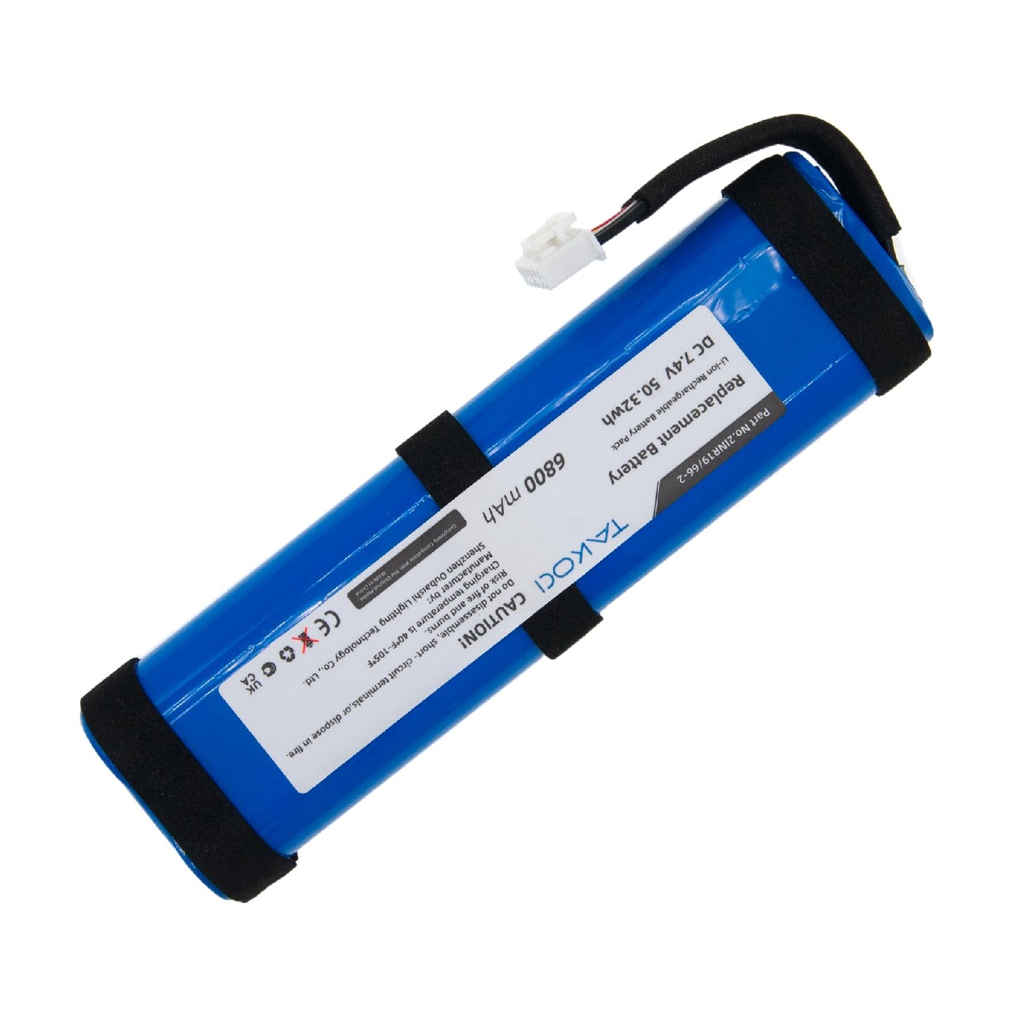 Xtreme 2 Replacement 6800mAh Battery for XTREME2BLKAM, XTREME2BLUAM,fits Part No 2INR19/66-2, SUN-INTE-103, 7.4V