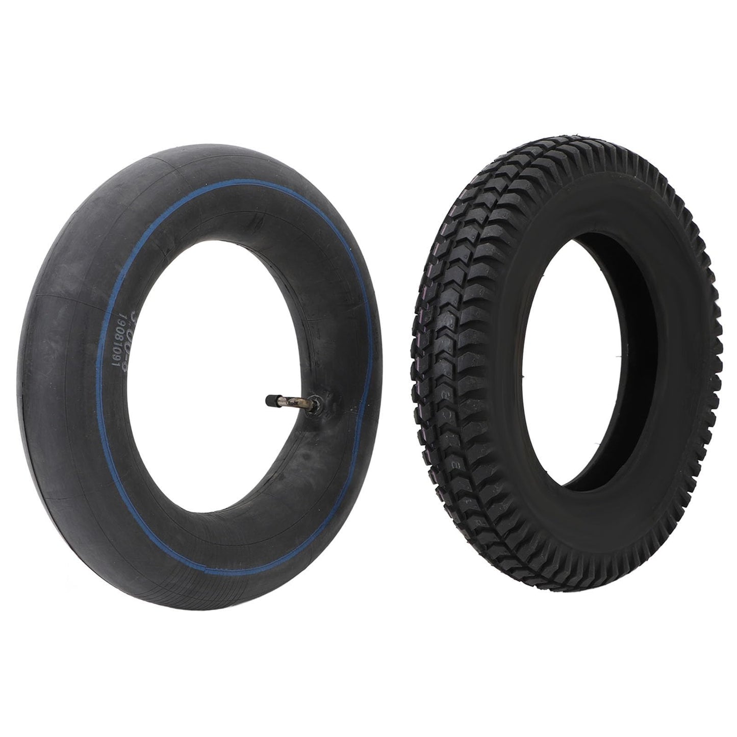 3.00‑8 Tire and Inner Tube Set Versatile Rubber Heavy Duty 14 Inch Wheelbarrow Tire Inner Tube for Hand Trucks Lawn Mowers