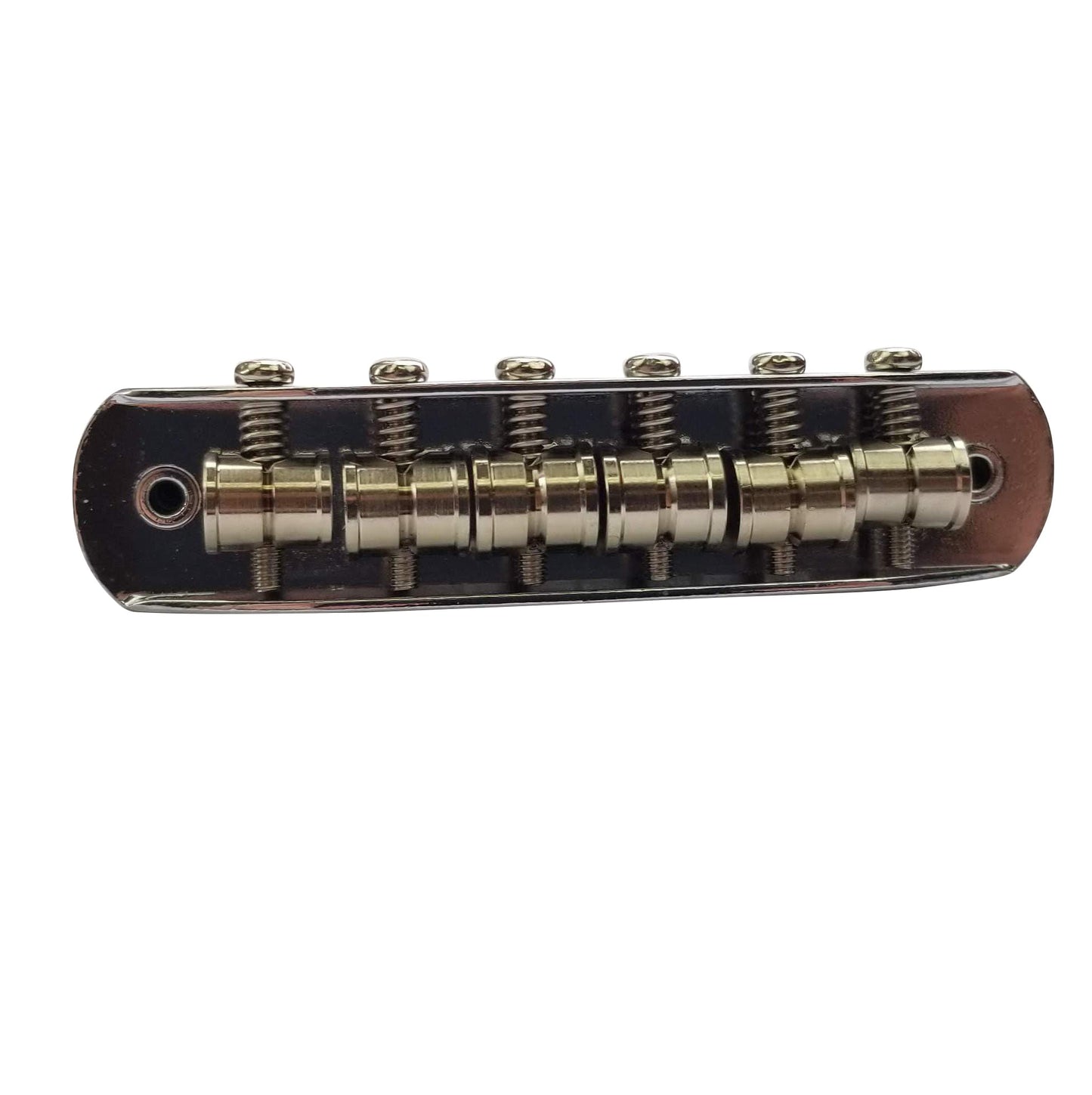 Mustang Bridge w/Large Saddles, 9.5" Radius, 52.5mm, For Fender Mustang, Jaguar, Jazzmaster- Chrome
