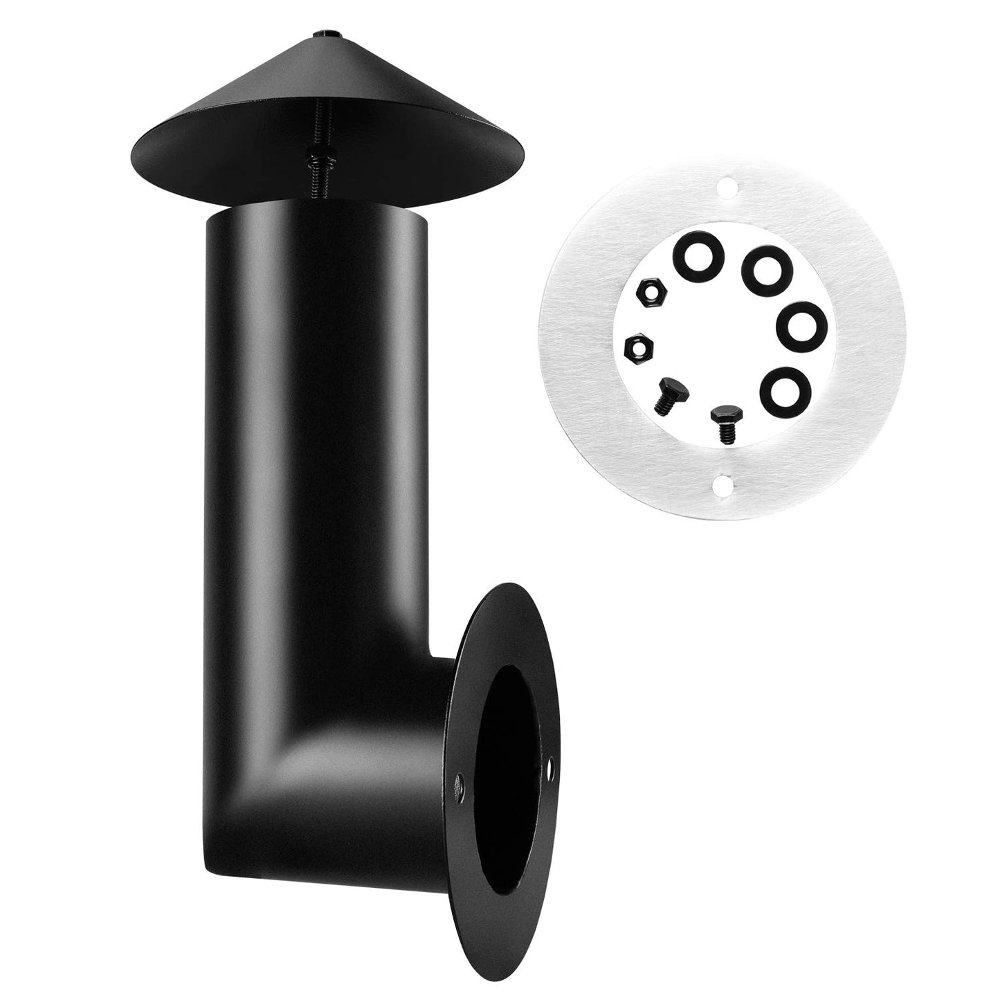 WADEO Grill Smoke Stack Chimney Cap Kit Replacement for Traeger, Pit Boss, Camp Chef and Other Pellet Grills Smokers