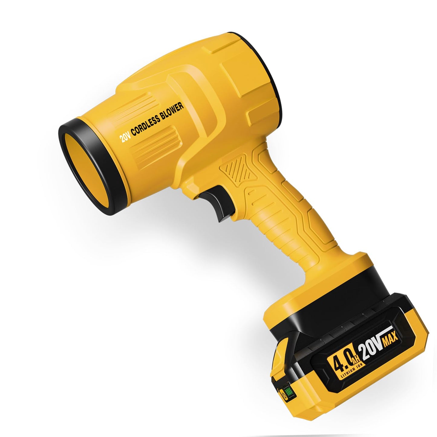 Cordless Leaf Blower Compatible with DEWALT 20V Max Battery, 125-MPH 430-CFM Handheld Electric Dust Blower, Battery Powered Leaf Blowers for Keyboards Patio Rain Snow Removal (Battery Included)