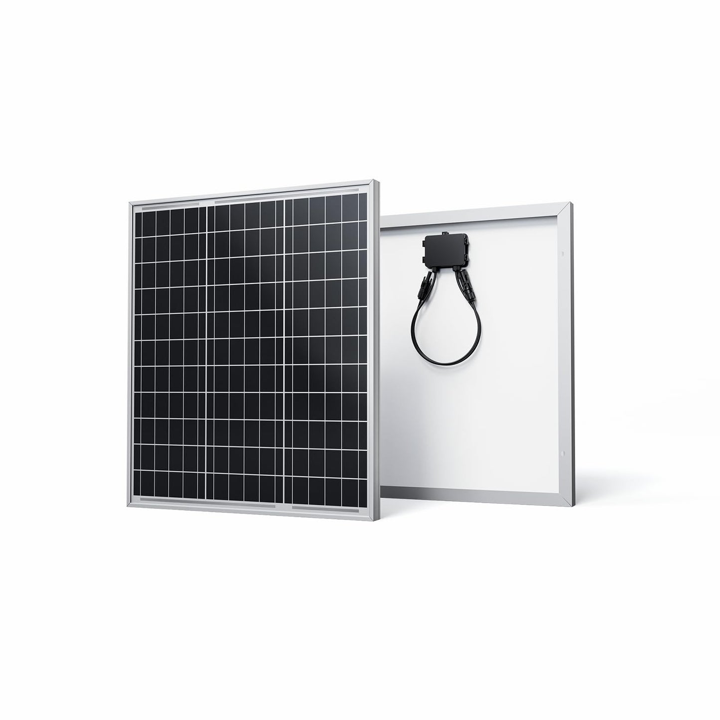 Renogy 50 Watt 12 Volt Monocrystalline Solar Panel (Compact Design), Black