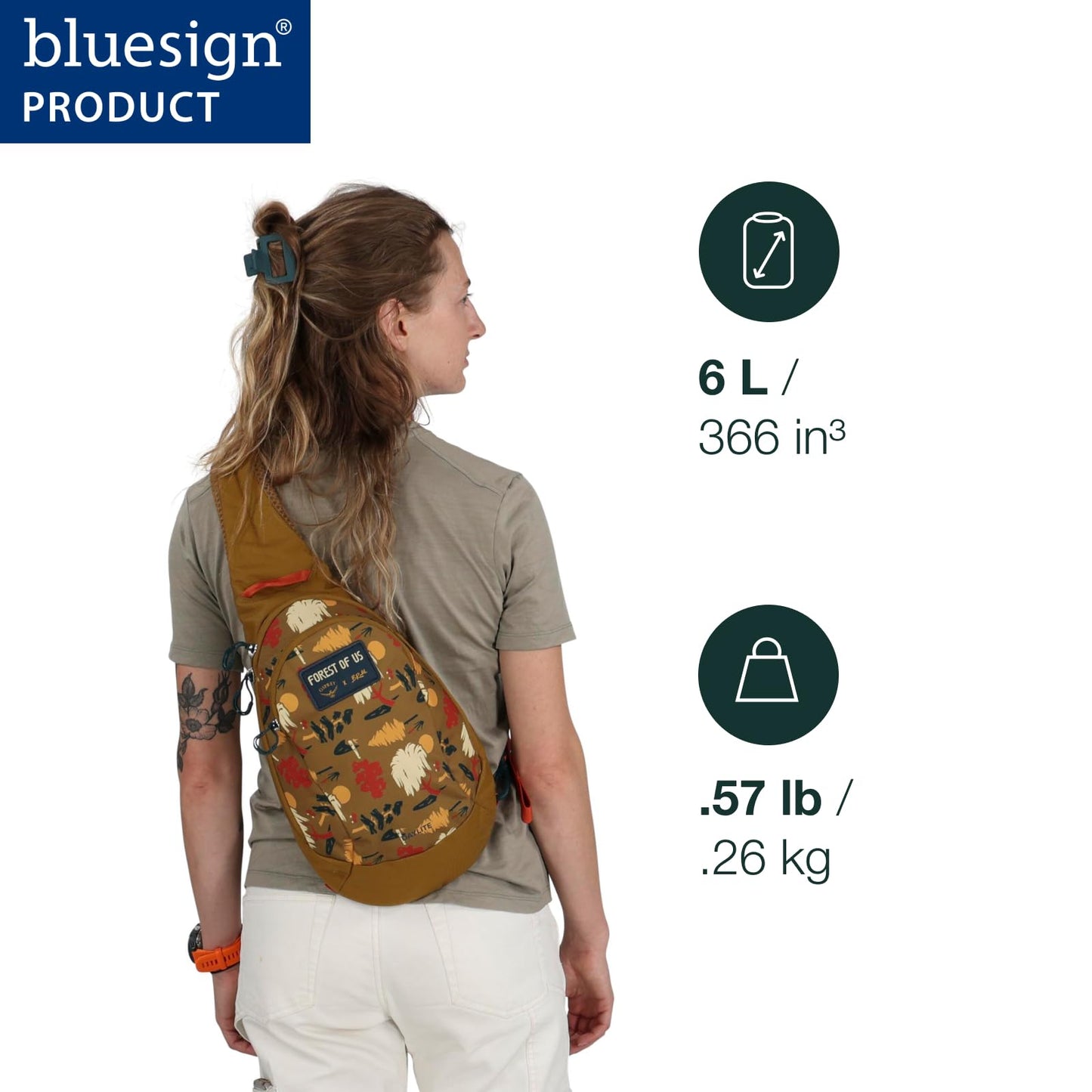 Osprey Daylite Shoulder Sling Bag, Magma Brown/Tungsten