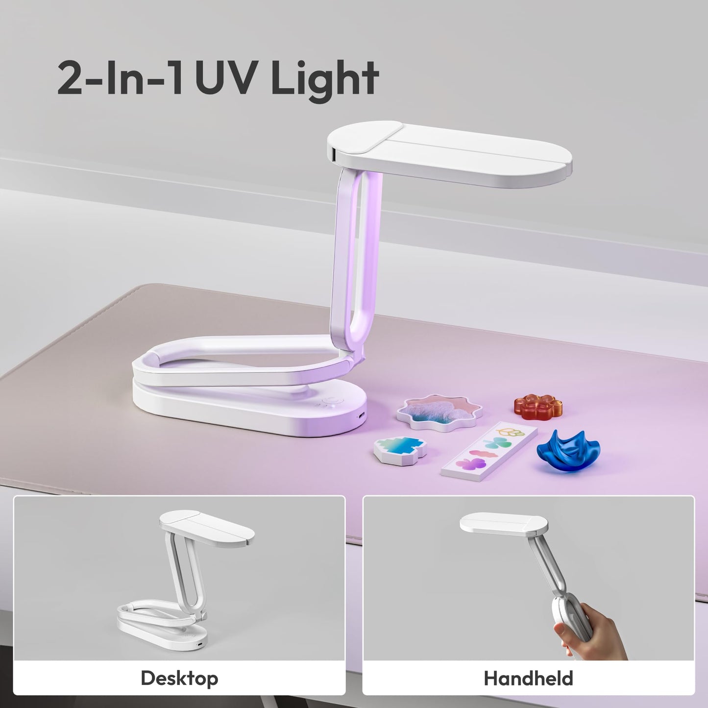 Winartton 1PCS Foldable UV Light for Resin Curing