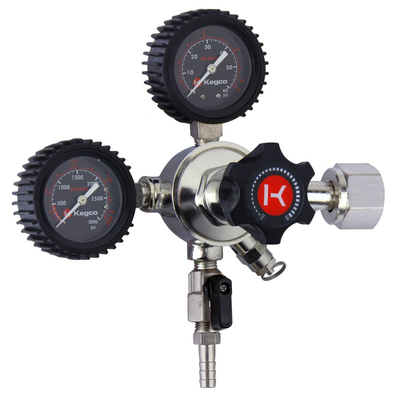 Kegco LHU52 Elite Series Dual Gauge CO2 Draft Beer Regulator