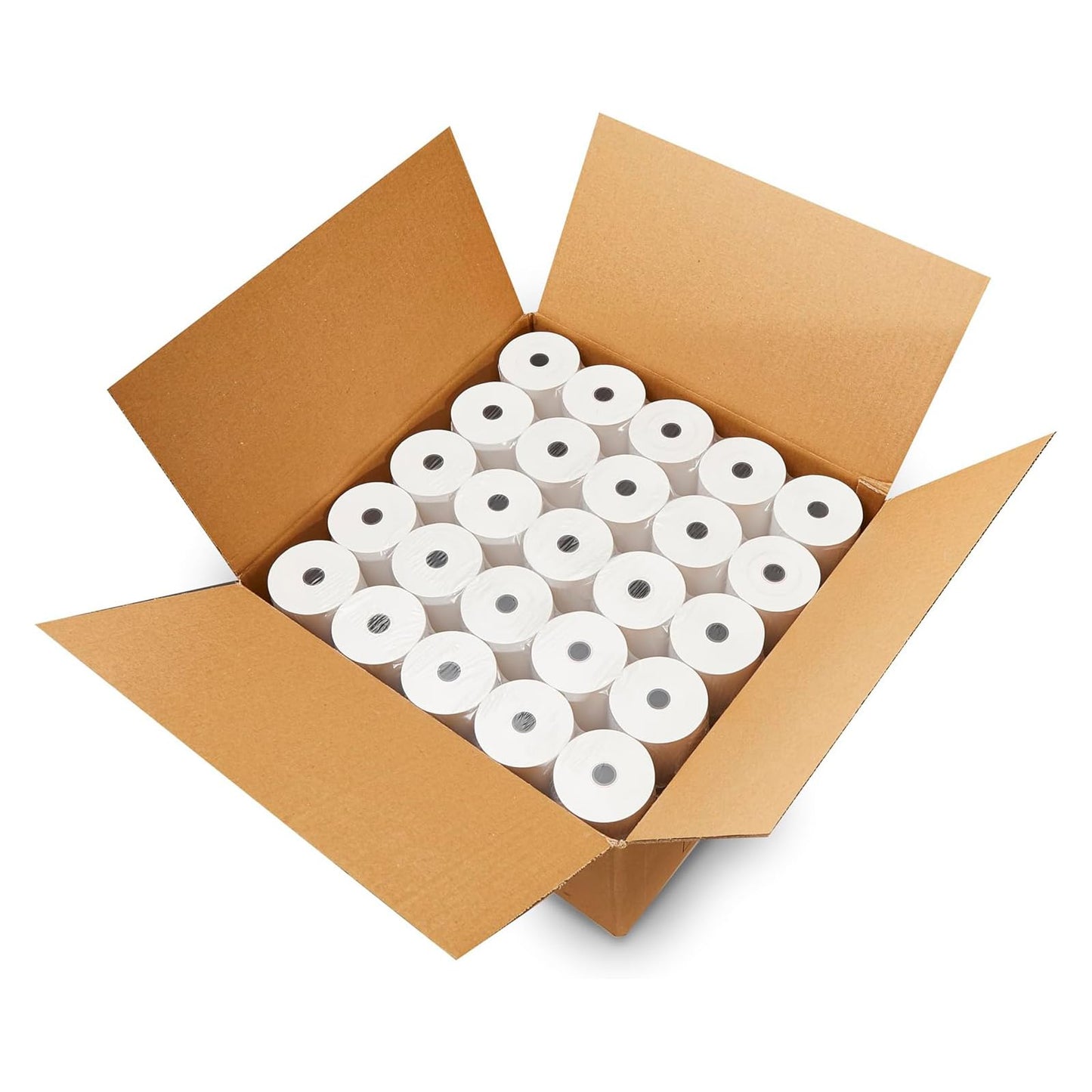 MilaMima 50 Rolls 2 1/4" x 60' Thermal Paper Rolls Fits All Credit Card Debit Machine Verifone Ingenico Square Clover Moneris TD Elavon Diameter 40mm Core 17mm 2.25 x 60 ft POS Cash Register Receipt
