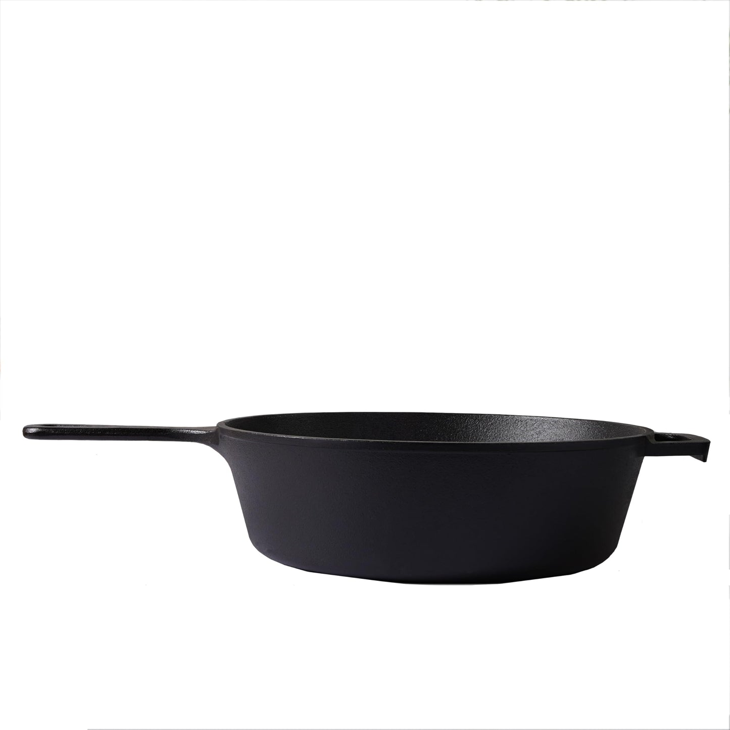 Cast Iron Skillet (Extra DEEP) - 10.25"-Inch (26 cm) with Skillet Lid, Frying Pans + Silicone Handle Holder Covers - Oven Safe Cookware - Indoor/Outdoor - Use on Any Stovetop, Grill, Induction Safe