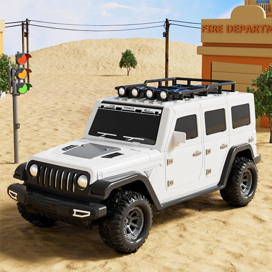 Bearbao Toddler Truck Toys for 3-8 Years Old Boys, Foldable 2 Layer Carrier Truck Transport Car Toys with 6 Metal Race Car with Light & Sounds, Toddler Car Toy Set Gifts for Boys Girls