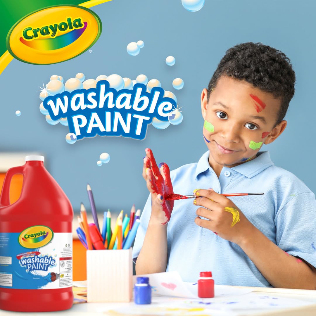 Crayola 54-2128-038 Washable Paint, Gallon Size, Red