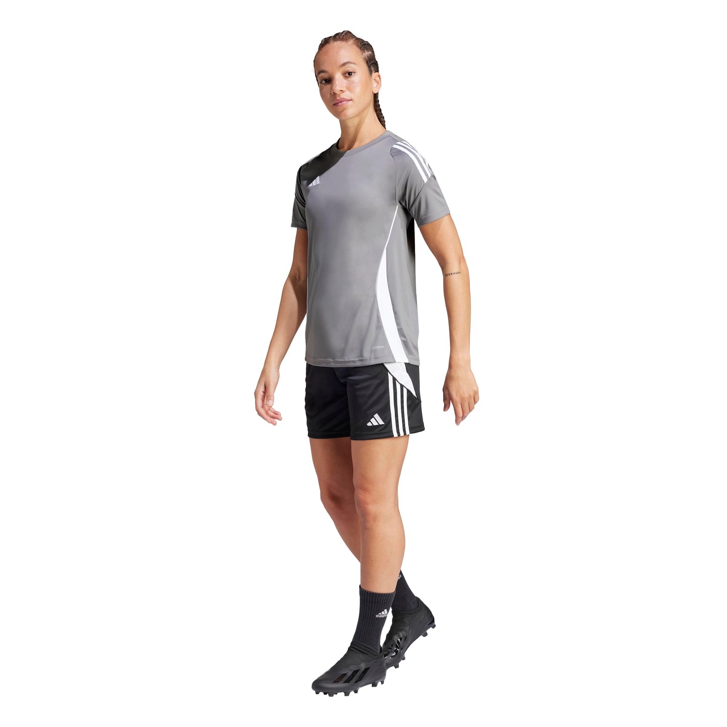 adidas Women's Tiro 24 Jersey, Team Mid Grey/White, X-Small