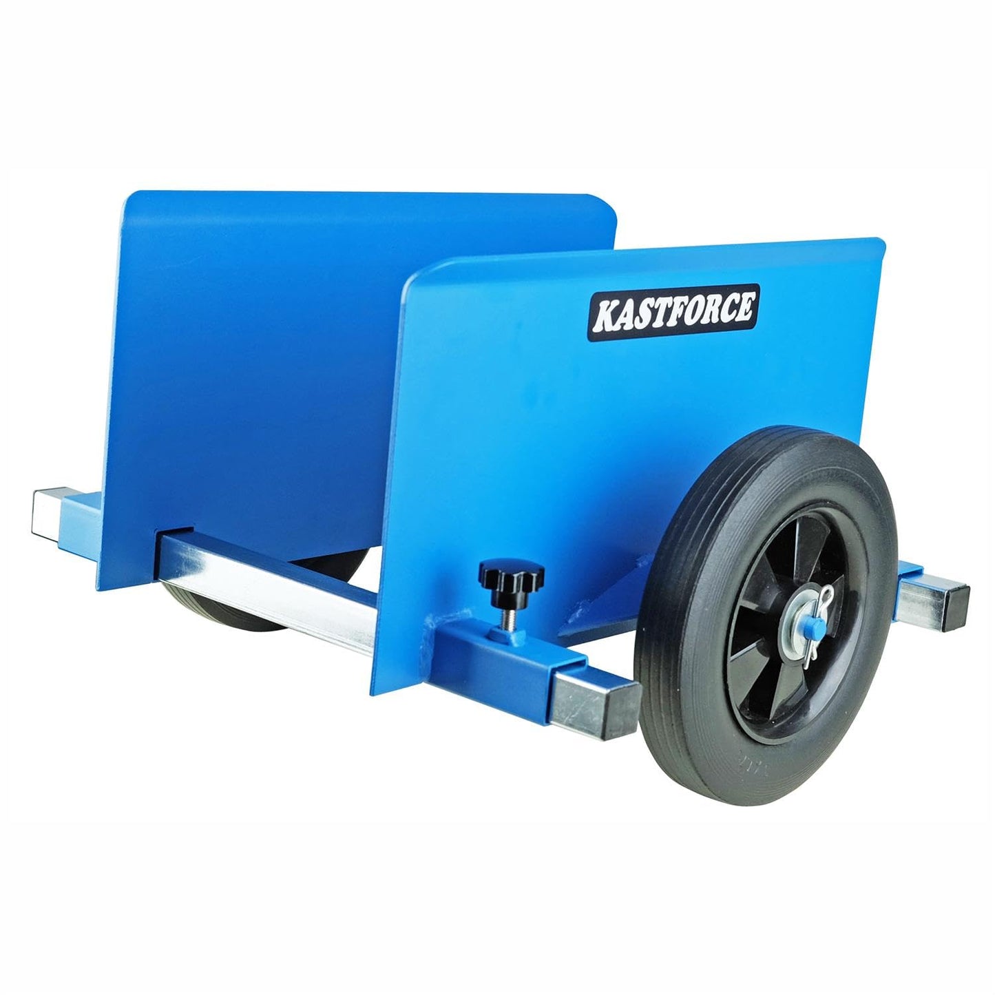 Panel Dolly, 600 Lbs Capacity, Drywall Mover with 8" Non-Flat Wheels, 0~10 Inch Adjustable Clamp Panel Cart, Wood and Fence Mover, Door Dolly KF4002