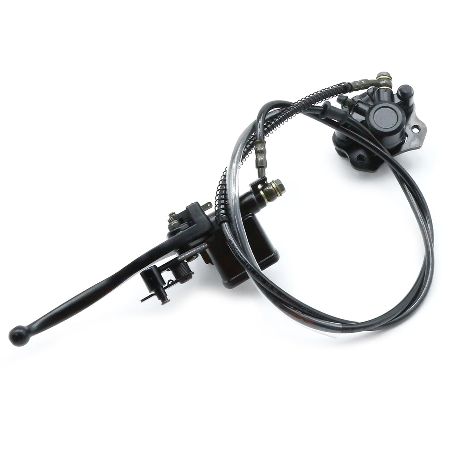 CADUFUELLY Rear Hydraulic Brake Master Cylinder Caliper, Disc Brake Master Cylinder Caliper Replacement for Chinese ATV Quad from 50cc to 250cc, Replacement for TaoTao Replacement for Kazuma