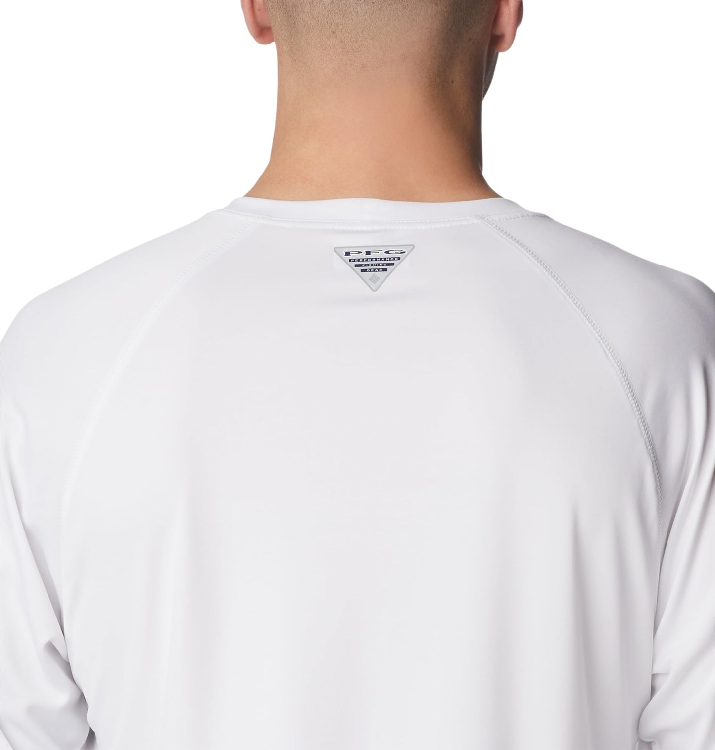 Columbia Men’s Pfg Terminal Tackle Long Sleeve Tee, White/Nightshade Logo, XX-Large