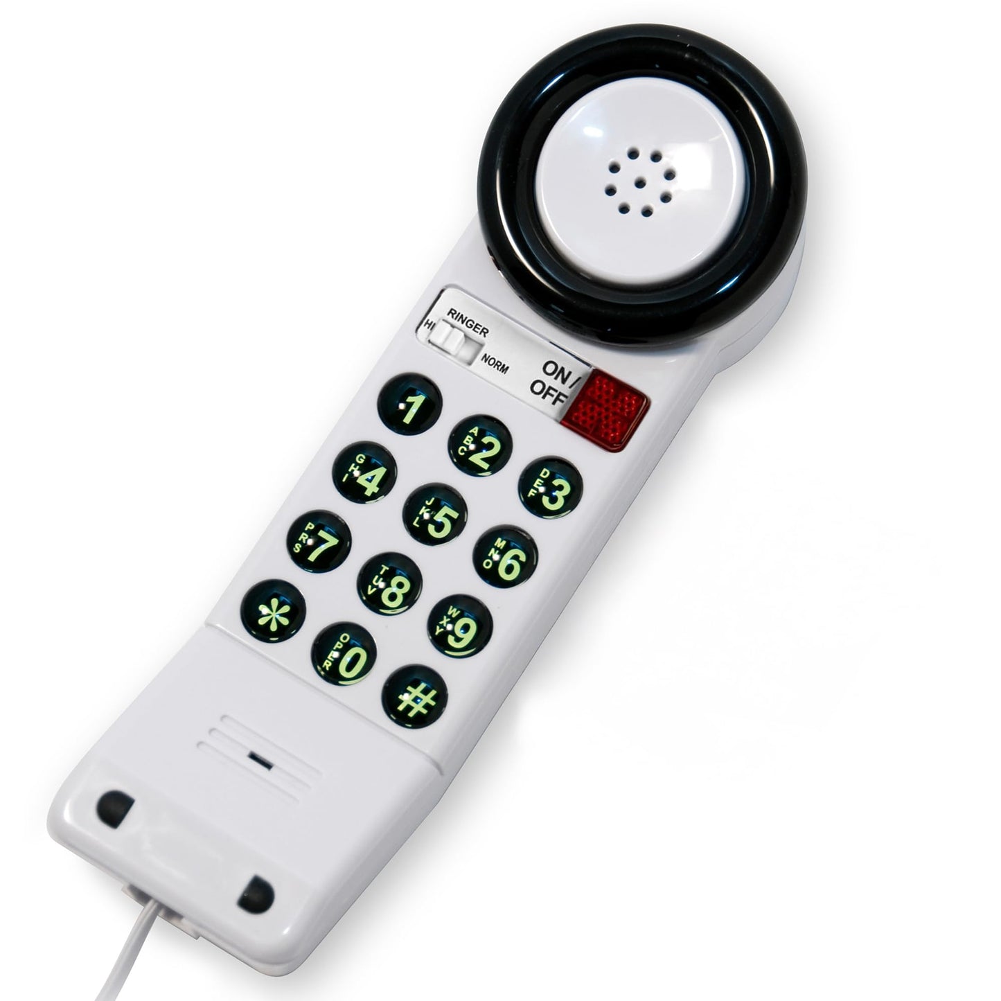 Med-Pat XL88Q - Easy to Use One-Piece Telephone with Ring/in-Use Light Indicator, Extra Loud-Extra Clear Volume Boost, for Busy Settings, Elderly & Teenagers, Corded Landline Telephone, Pack of 1