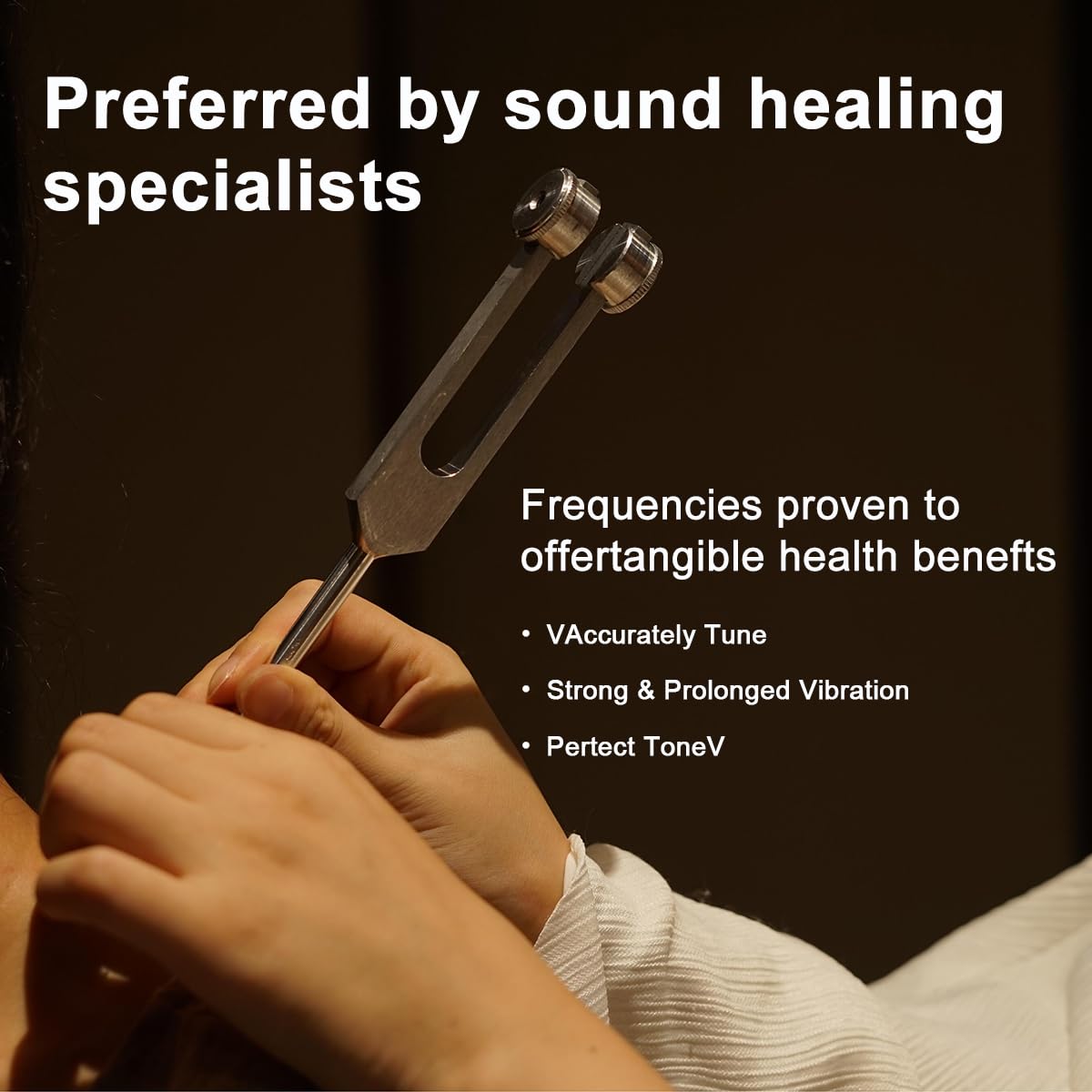 Resonance Tuning Forks for Healing Set - Weighted & Unweighted Tuning Fork Set Including 128Hz, 136Hz, 256Hz, 384Hz ，512HZ& Hockey Puck Activator - Chakra Sound Therapy Instruments