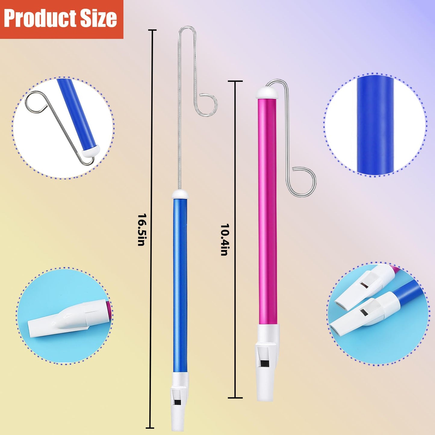Hongdouo 3 PCS Slide Whistle, Musical Instrument Sliding Whistles for Speech and Oral Muscle Training, Educational Games, Birthday Gifts, Party Favors Supplies
