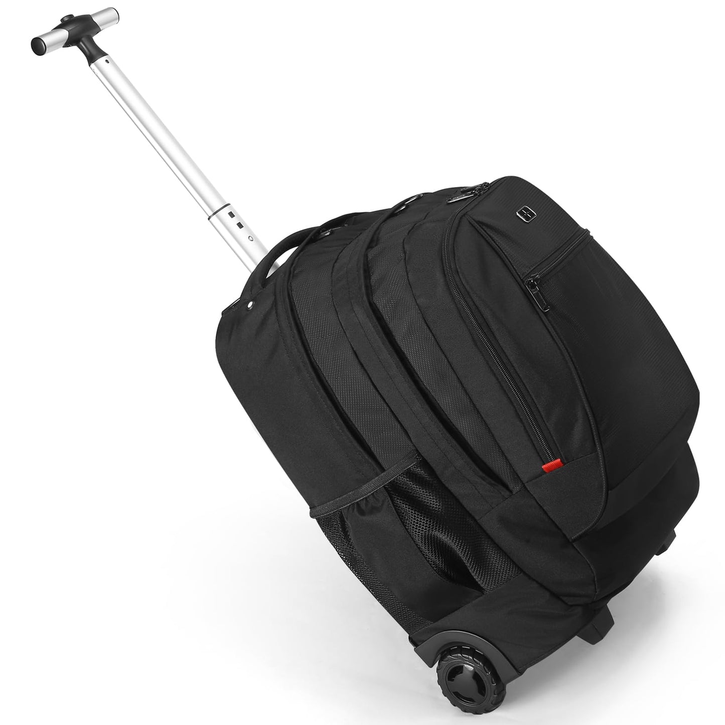 21x14x8" Rolling Backpack for Adults - Travel Backpack With Wheels, Durable Wheeled Carry-On With 17" Laptop Sleeve