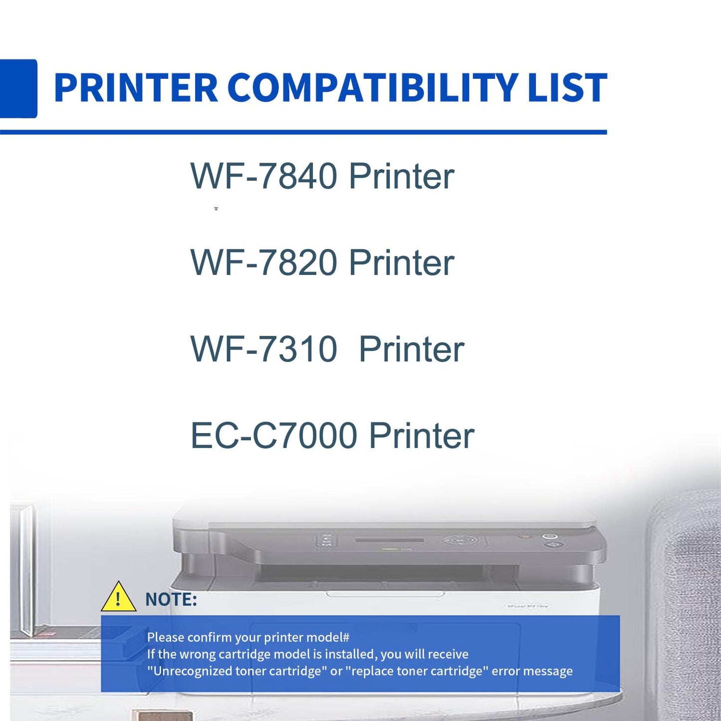 812XL Ink Cartridges Combo Pack Remanufactured for Epson 812XL Epson 812 Ink Work with Workforce Pro WF-7840 WF-7820 WF-7310 EC-C7000 Printer（812 Ink cartridges, 4 Pack）