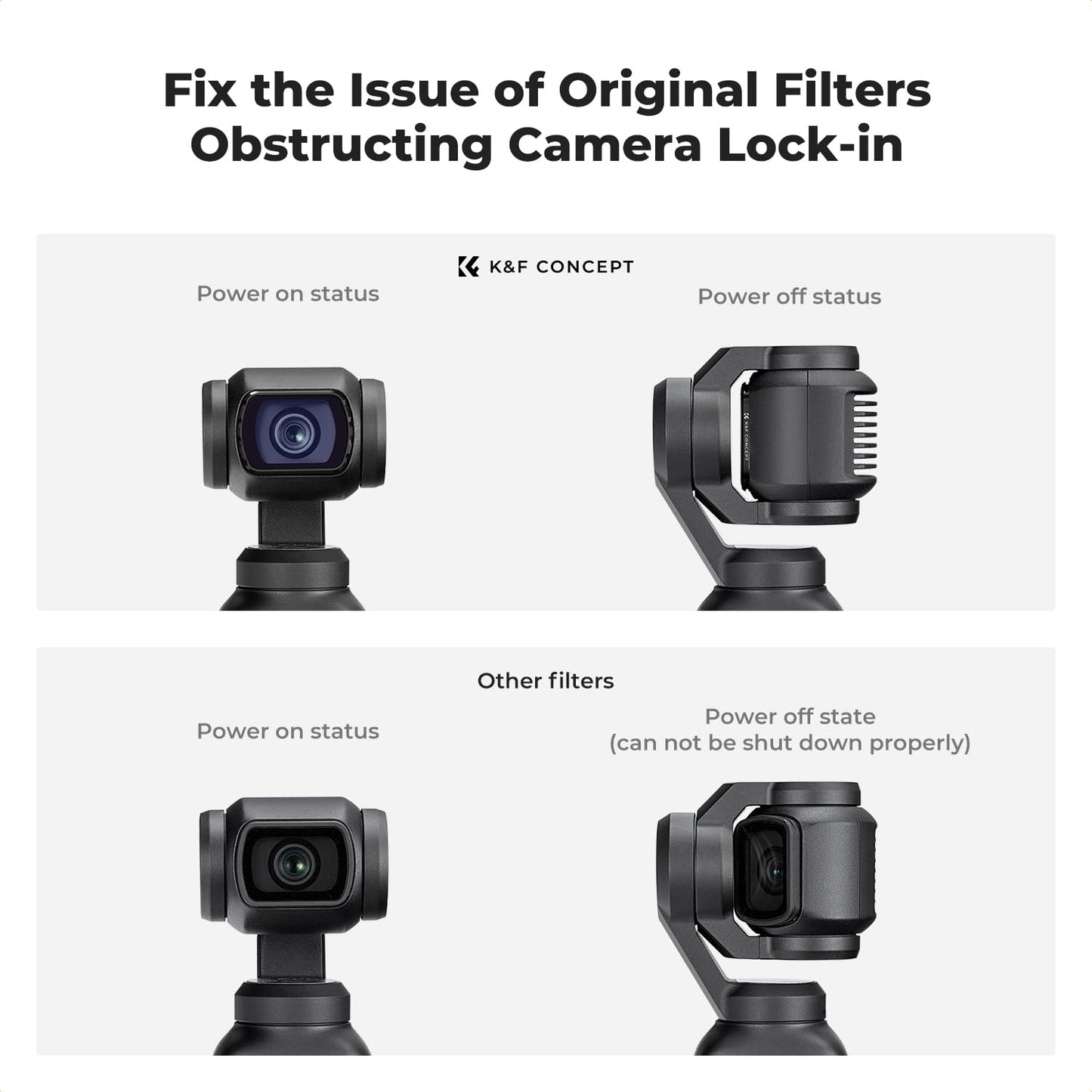 K&F Concept ND/PL, Effect Filter for DJI Osmo Pocket 3, 16Pack Black Diffusion 1/4 1/8 UV CPL ND32/PL ND16/PL ND8/PL ND64/PL ND8 ND16 ND32 ND64 ND128 ND256 ND1000, Light Pullution Reduction Filter