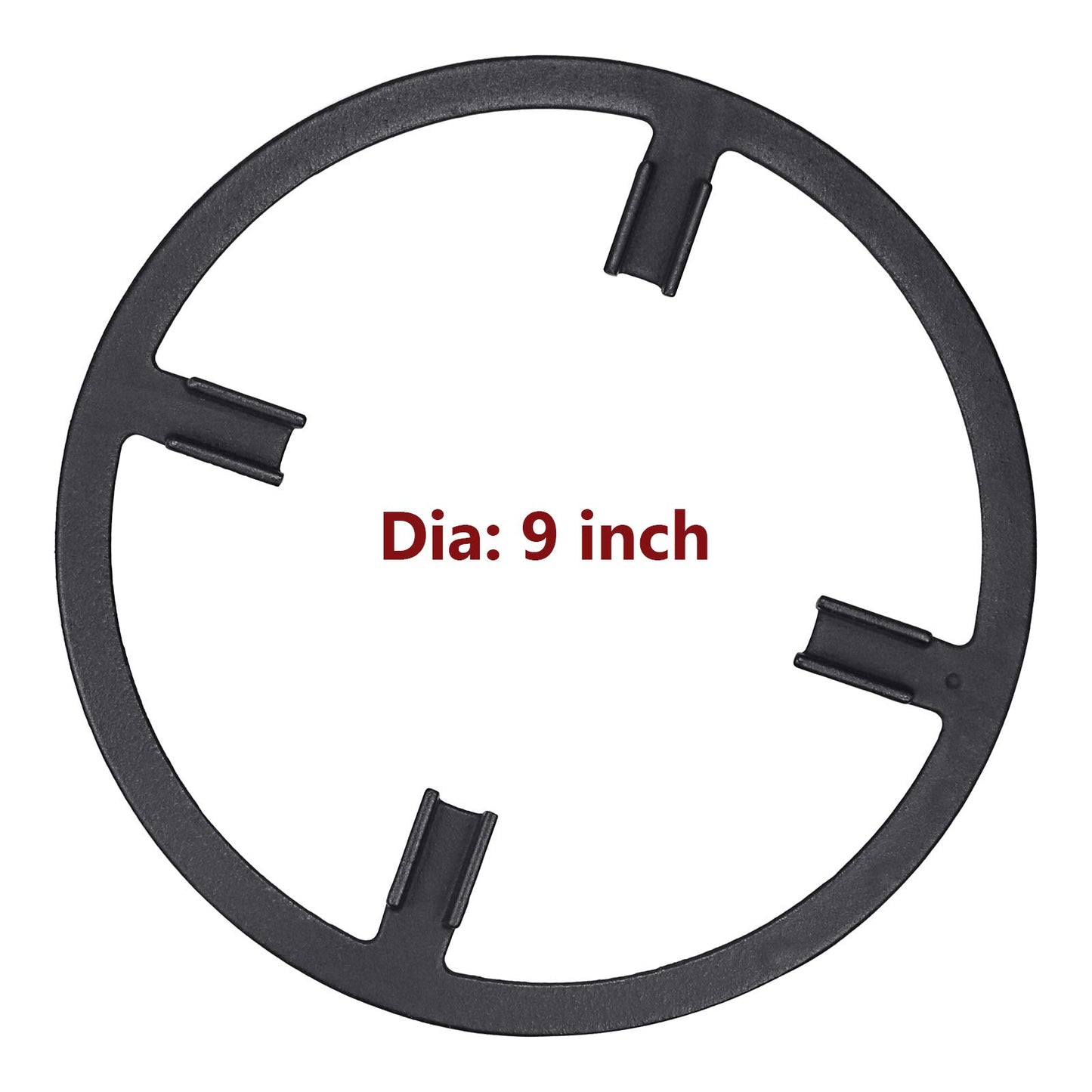 Utheer Cast Iron Wok Support Ring Gas Stove Burner Grate, Universal Non Wok Ring for kitchen Samsung, GE, Frigidaire, Whirlpool, KitchenAid Etc, Gas Stove Accessories, 9 Inch