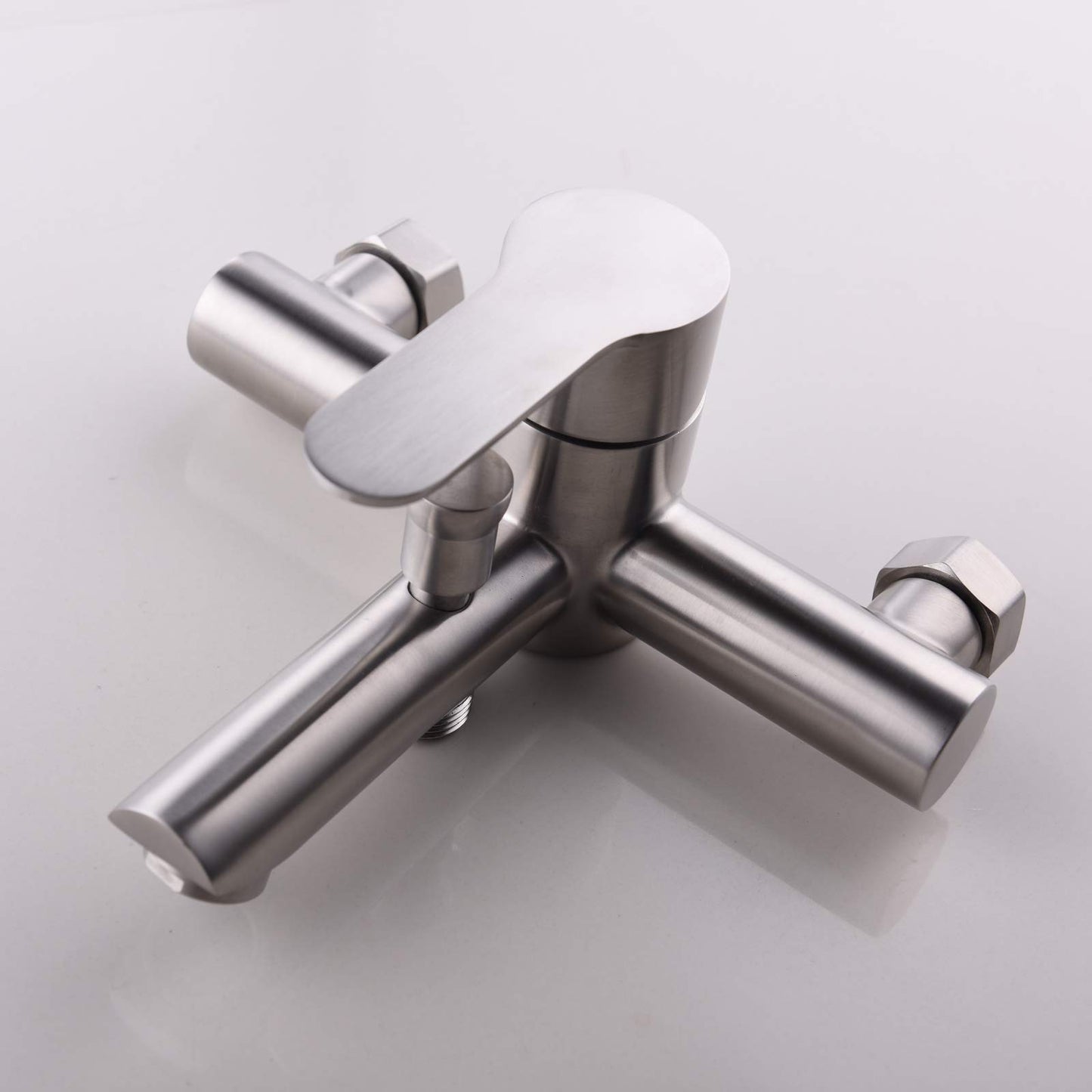 CIENCIA Stainless Steel Bathtub Faucet Wall Mount Tub Spout Faucet Single Handle Bathroom Mixer Tap Brushed Nickel, SNA516