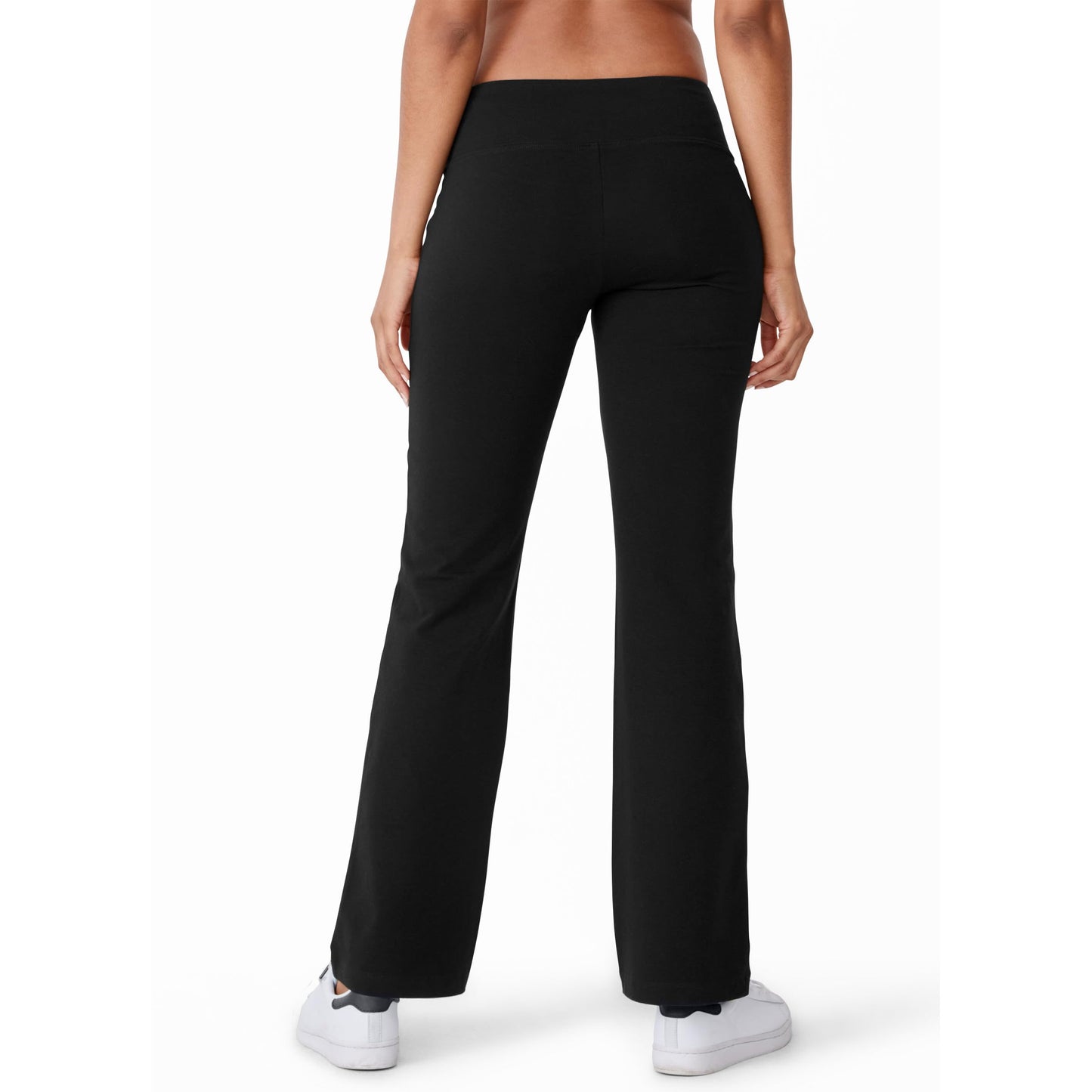 Jockey Women's Activewear Cotton Stretch Slim Bootleg Pant, Black, 2XL