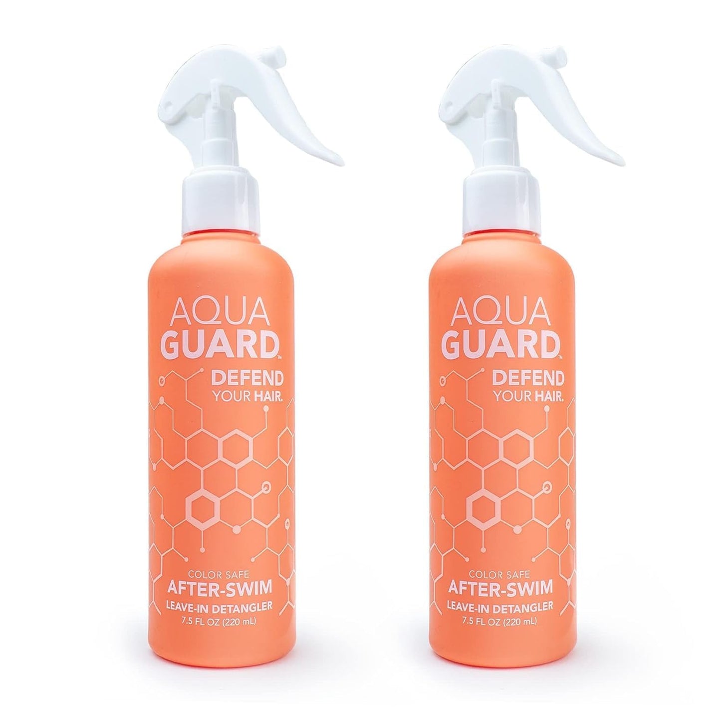 AquaGuard After-Swim UV Leave-In Detangler - Protects Hair From the Sun for Smooth, Silky Feel - Paraben & Gluten Free, Vegan, Color Safe, Leaping Bunny Certified (2-Pack)