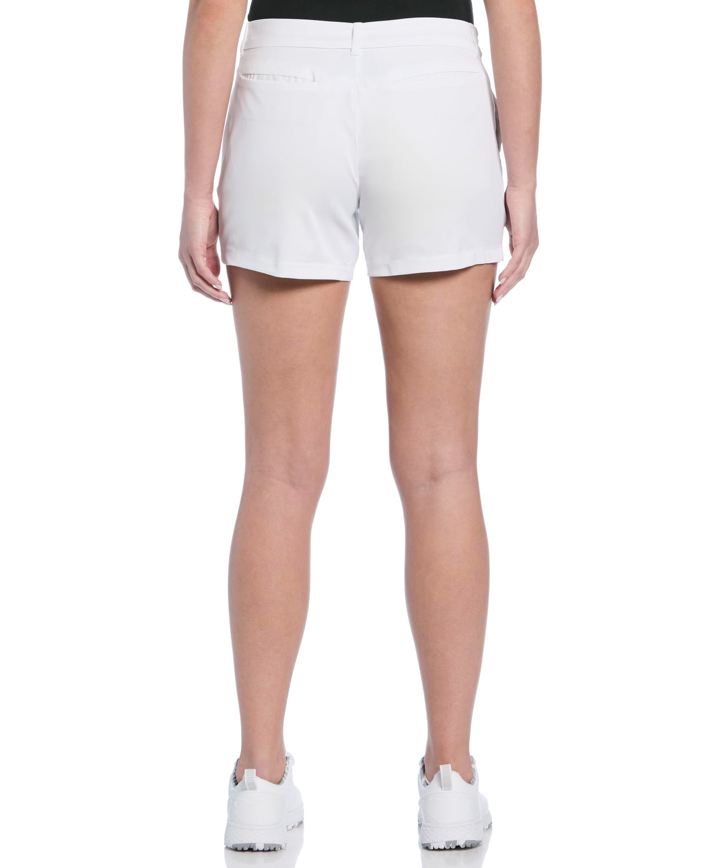 PGA TOUR Women's 4.5" Woven Golf Shorts (Size 0-18 Plus), Bright White, 12