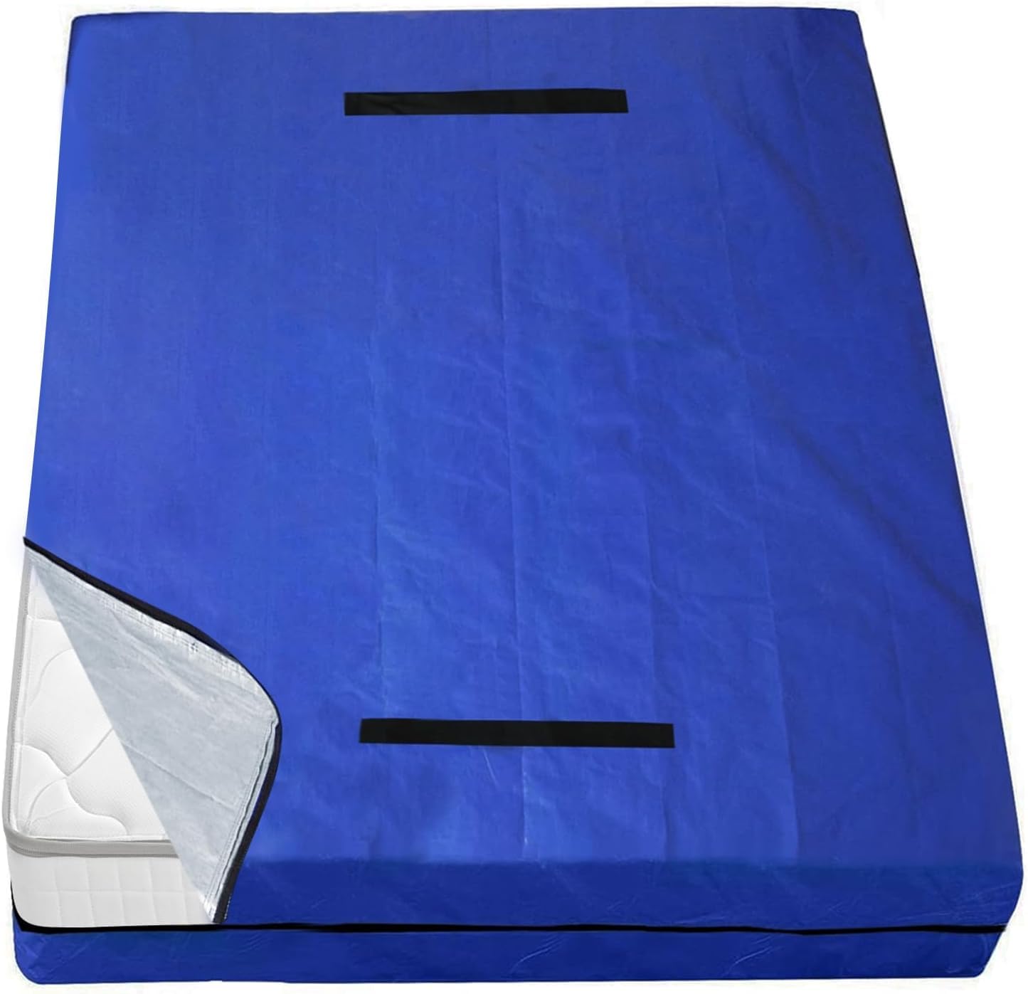 Mattress Bags for Moving and Storage Full Size, Reusable Mattress Storage Bag, Waterproof Mattress Encasement for Moving with Heavy Duty Handles and Strong Zipper, Blue