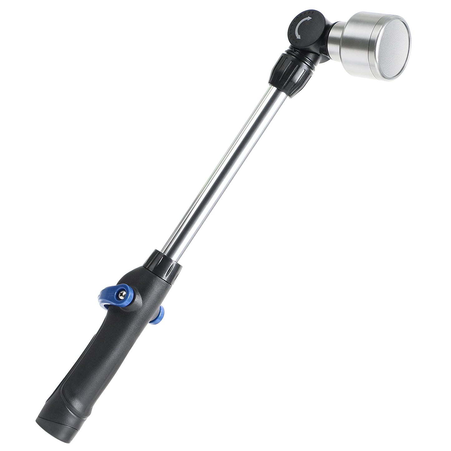 STYDDI Soft Rain Watering Wand with Pivoting Head and Thumb Control, 18 Inches Gentle Classic Raining Wand with Stainless Head, Perfect for Hanging Baskets, Planters, Greenhouses and Seedbed