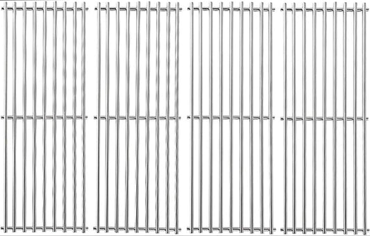 BMMXBI 17-3/8 Inch Grill Grate Replacement for Broil King Baron 440 320 340 420 S420 S320 Grill Parts, Stainless Steel BBQ Cooking Grates for Broil-Mate, Huntington Gas Grills Accessories, Set of 4
