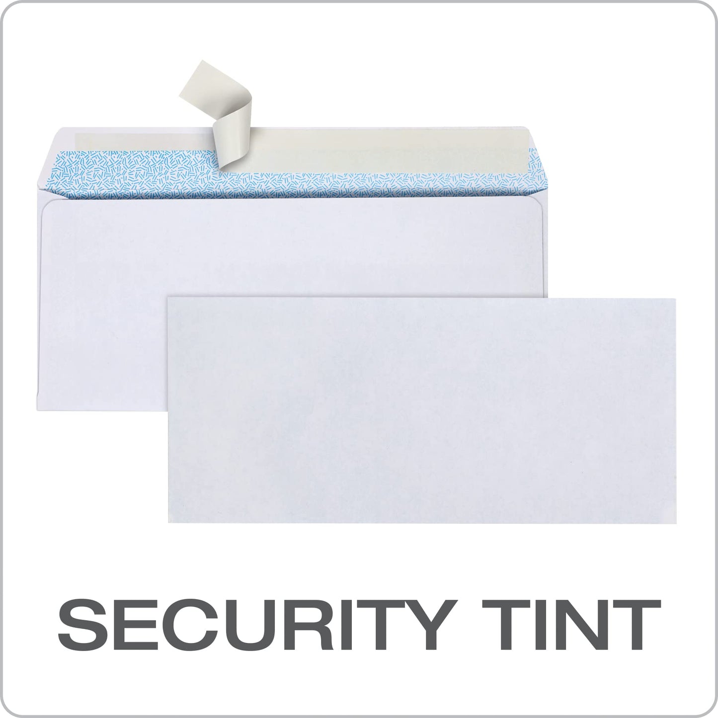 Columbian Envelopes, #10 Security, 500 Per Box, No Window, Release & Seal Self-Seal, White, 4-1/8" x 9-1/2", Security-Tinted Interior for Business and Personal Mailing