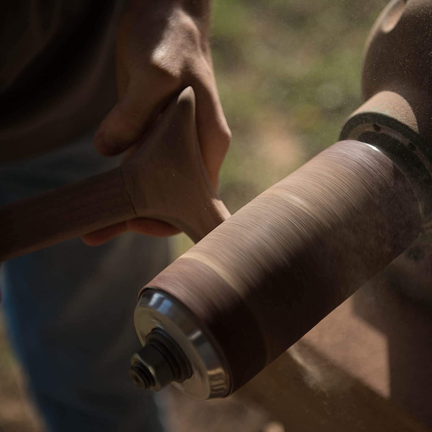 Brazos Adjustable Walking Cane for Men and Women Made of Lightweight Engraved Aluminum with Wooden Handle, Wrist Strap and Rubber Tip for Safety, Black and Silver Body with Red Oak Handle