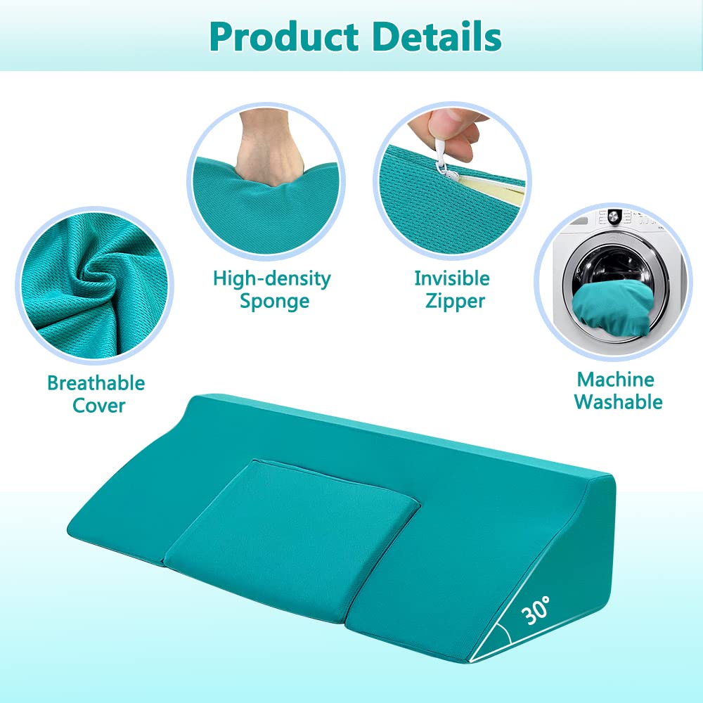 Bed Wedge Pillow for Sleeping Incline Foam Bedsore Turning Pillow for Bedridden Body Positioners Pressure Ulcer Prevention Cushion Triangle Medical Nursing Wedges Positioning Bedsore Pillow