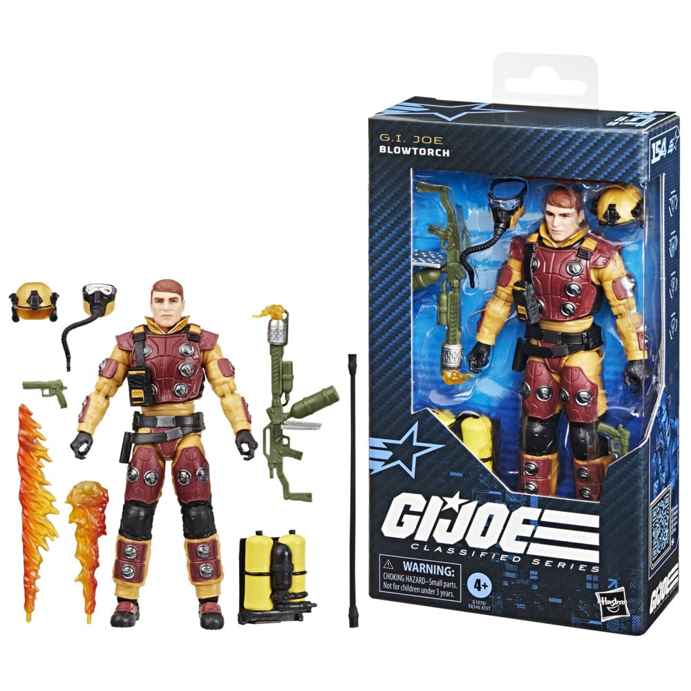 G.I. Joe Classified Series #154, Blowtorch, Collectible 6 Inch Action Figure with 10 Accessories