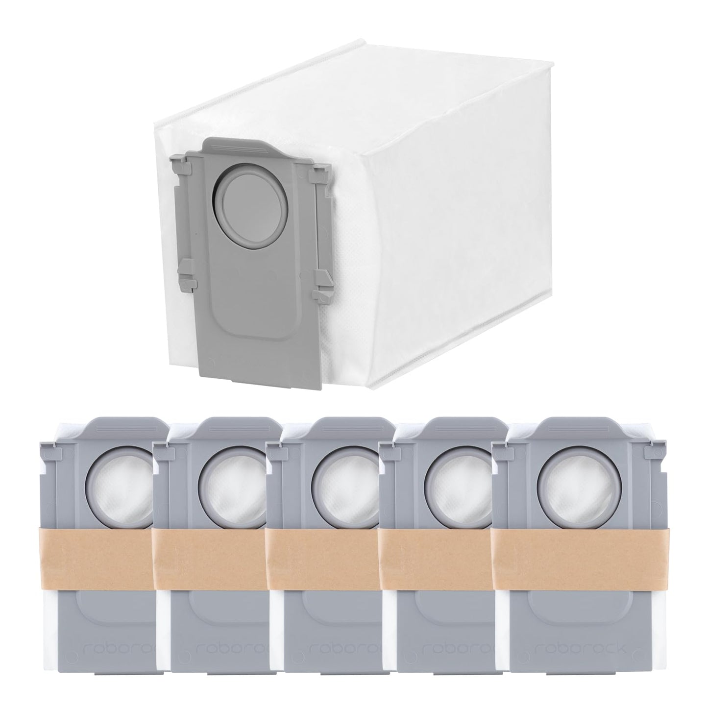 roborock 6 Packs Disposable Dust Bags for Qrevo S Pro, Qrevo S5V, QV 35A QRevo series, S8 Max(V) Ultra, QrevoMaxV, QrevoPro, Qrevo Curv, Qrevo Curv S5X, Qrevo Edge, Saros 10 Robot Vacuum