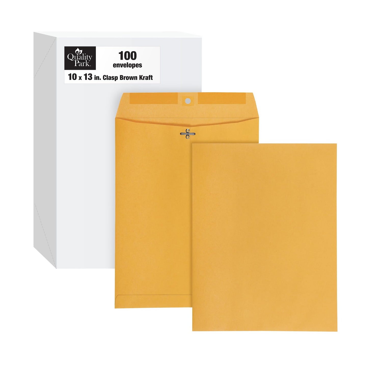 Quality Park Clasp Envelopes, 10x13, Box of 100 (37897)